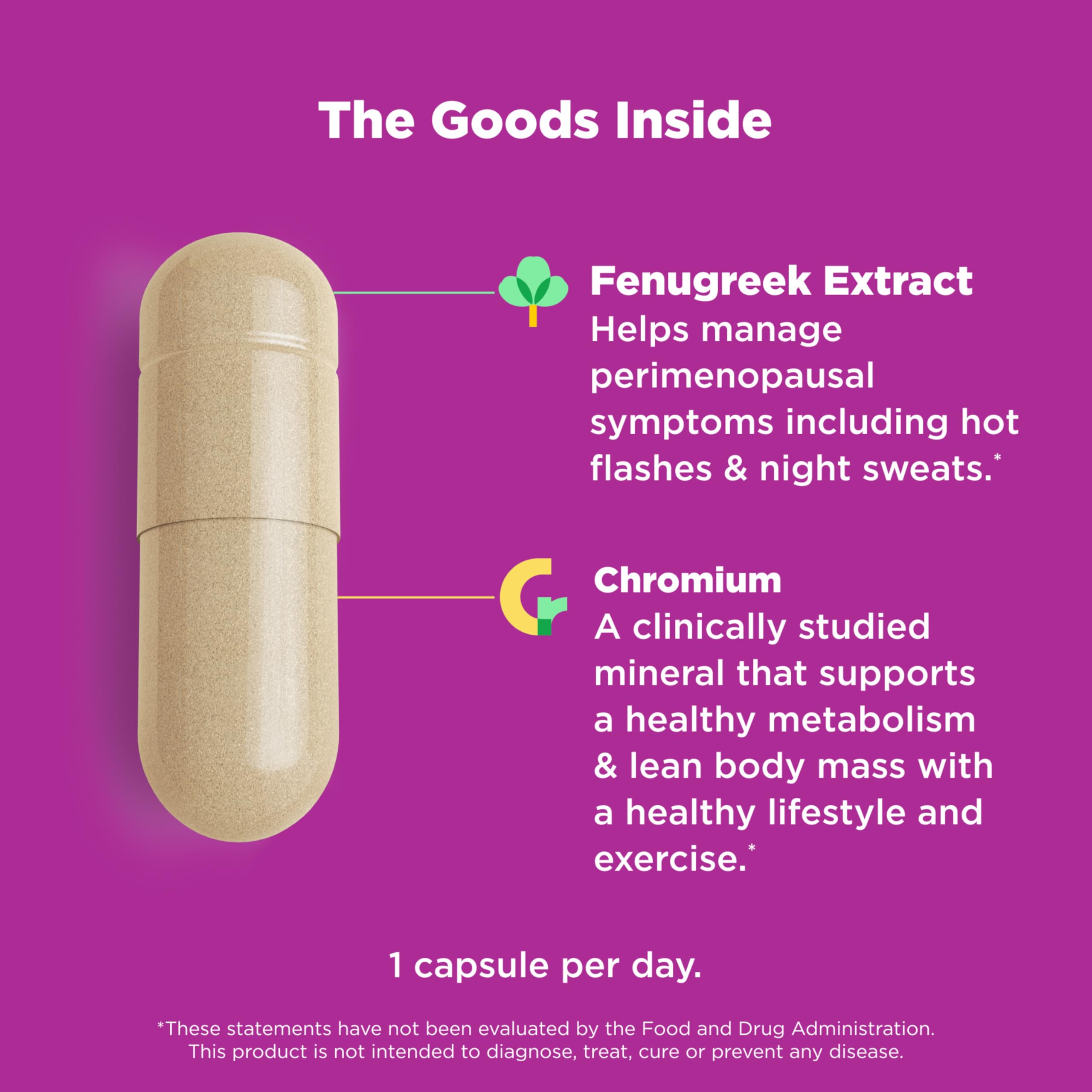 OLLY Balanced Perimeno Capsules, Supports Hormonal Balance, Mood & Metabolism During Perimenopause,* Fenugreek Extract, Chromium, 30 Day Supply - 30 Count OLLY uk supplements