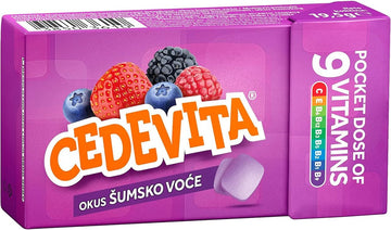Cedevita Multivitamin Healthy and Sweet Candies - Pack of 8 (Forest Fruit) SORINA uk supplements