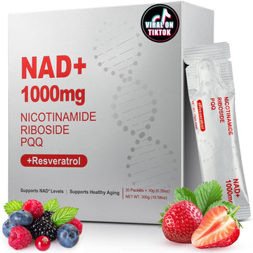 ZOROAHER 1000mg High-Potency NAD+ Liquid Supplement, Nicotinamide Riboside & Resveratrol with PQQ, Boosts Cellular Energy, Focus & Healthy Aging - 1 Pc ZOROAHER uk supplements