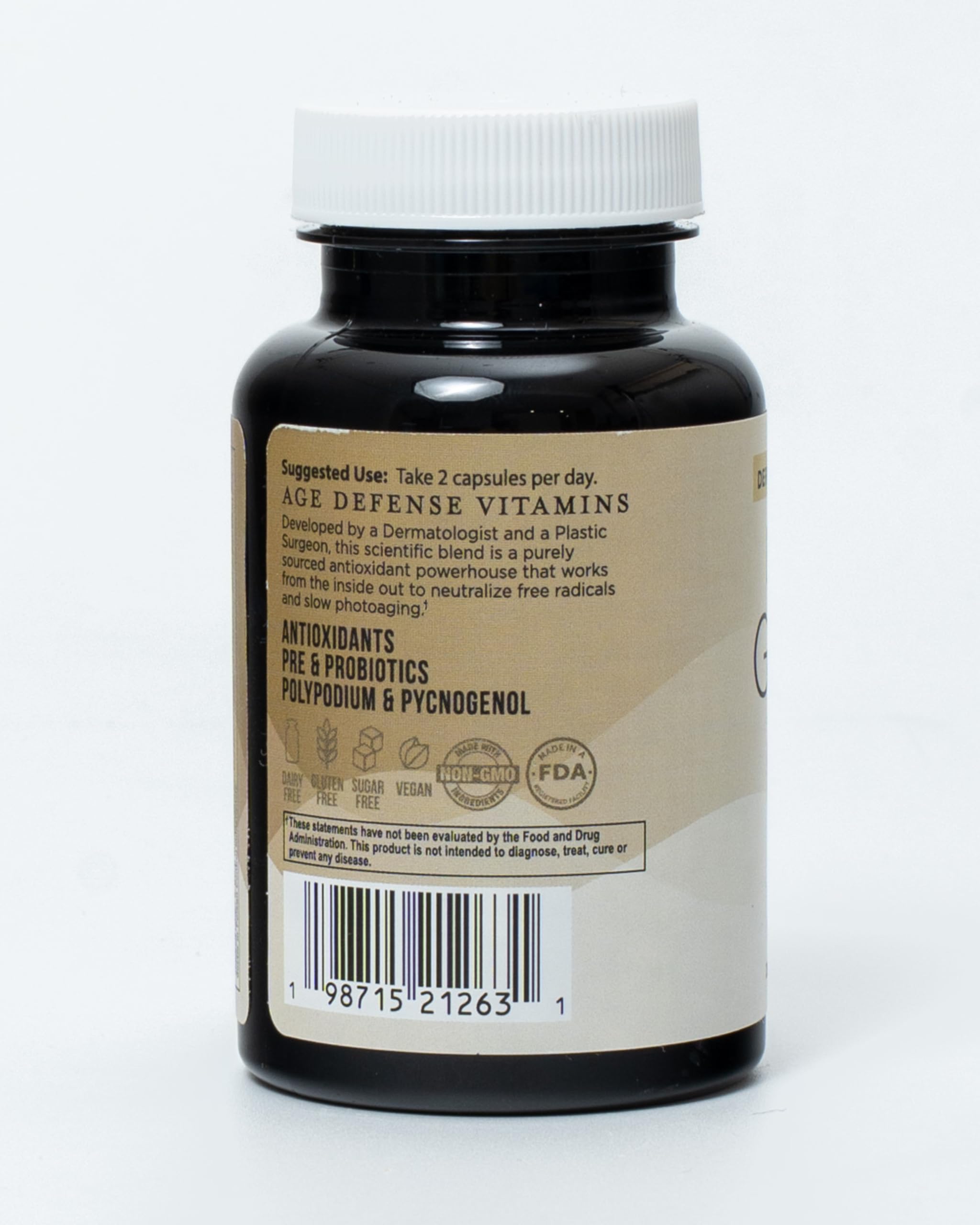 Inner Glow Age Defense Vitamins - Dermatologist and Plastic Surgeon Developed to Fight photoaging and Melasma, Polypodium Leucotomos Antioxidant Formula – Vegan, Gluten-Free – 60 Capsules Inner Glow uk supplements
