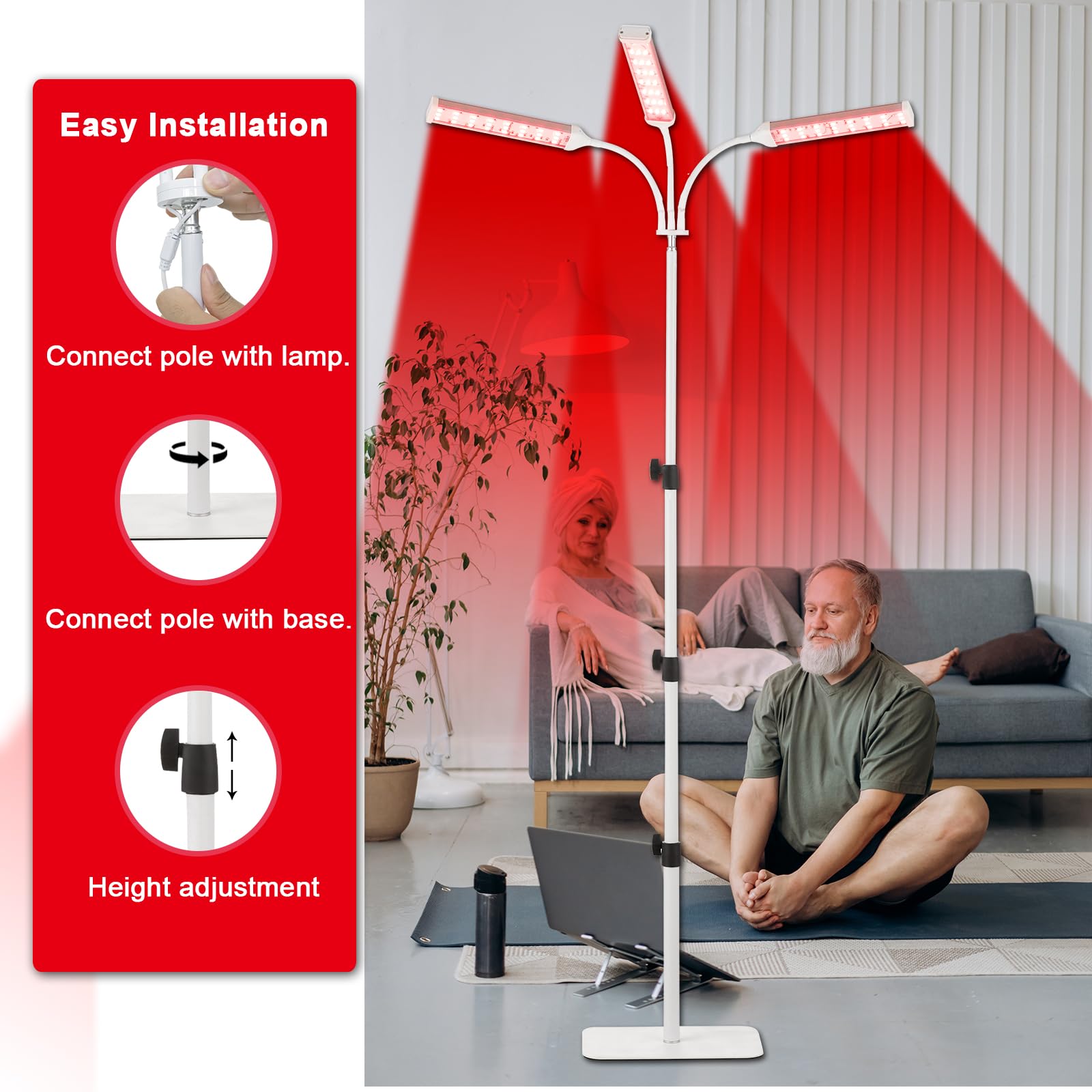 Akarishin Red Light Therapy Lamp- 660nm Red Light,850nm & 940nm Infrared Light Therapy Akarishin uk supplements