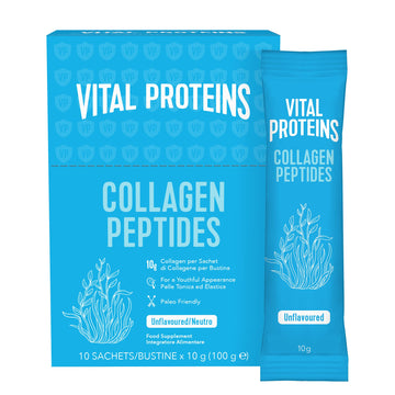 Vital Proteins Collagen Peptides Powder Supplement Travel Packs Unflavored Skin Hair NAI Joint Health 10g per Serving 10 Packets(10ct per Box) VITAL PROTEINS uk supplements