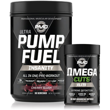 PMD Sports Ultra Pump Fuel Insanity - Pre Workout – Cherry Slush (30 Servings) PMD uk supplements