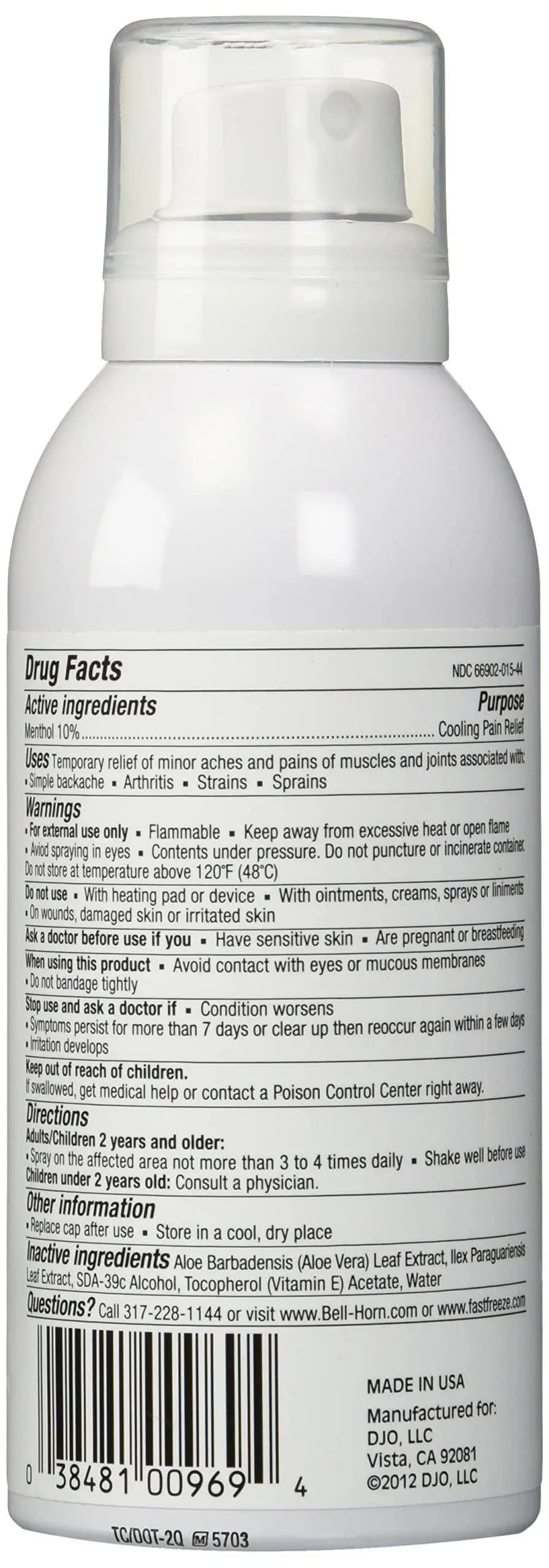 Fast Freeze All-Natural Cooling Pain Relief Therapy: Continuous Spray, 4 fl oz Fast Freeze uk supplements