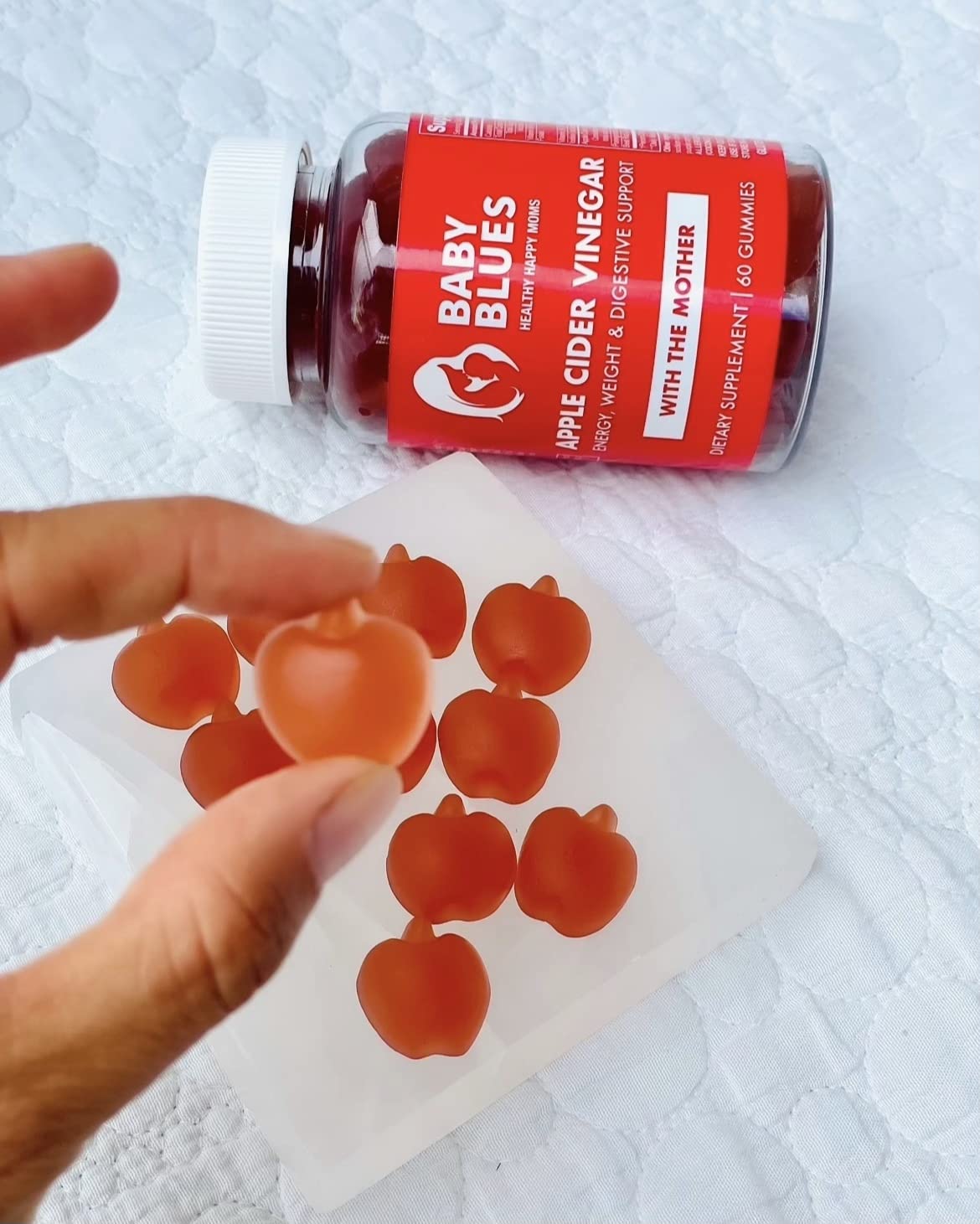 Baby Blues Apple Cider Vinegar Gummies - Vegan, Non-GMO & Gluten-Free, Postpartum Dietary Supplement Baby Blues uk supplements