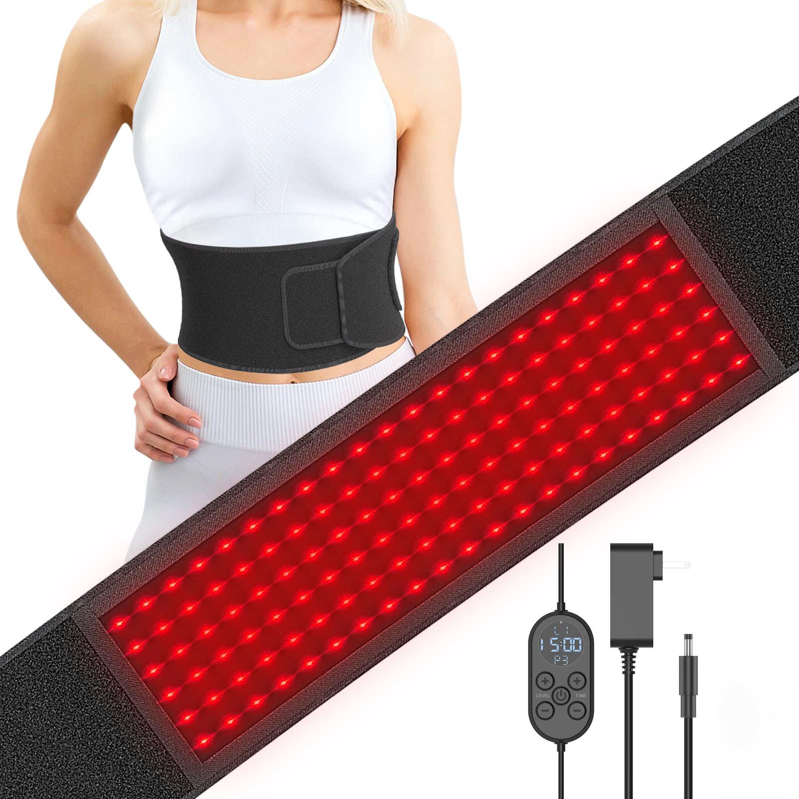 Red Light Therapy Belt Near-Infrared-Light Therapy Wrap for Body Wearable Large Pad Aptoyu uk supplements