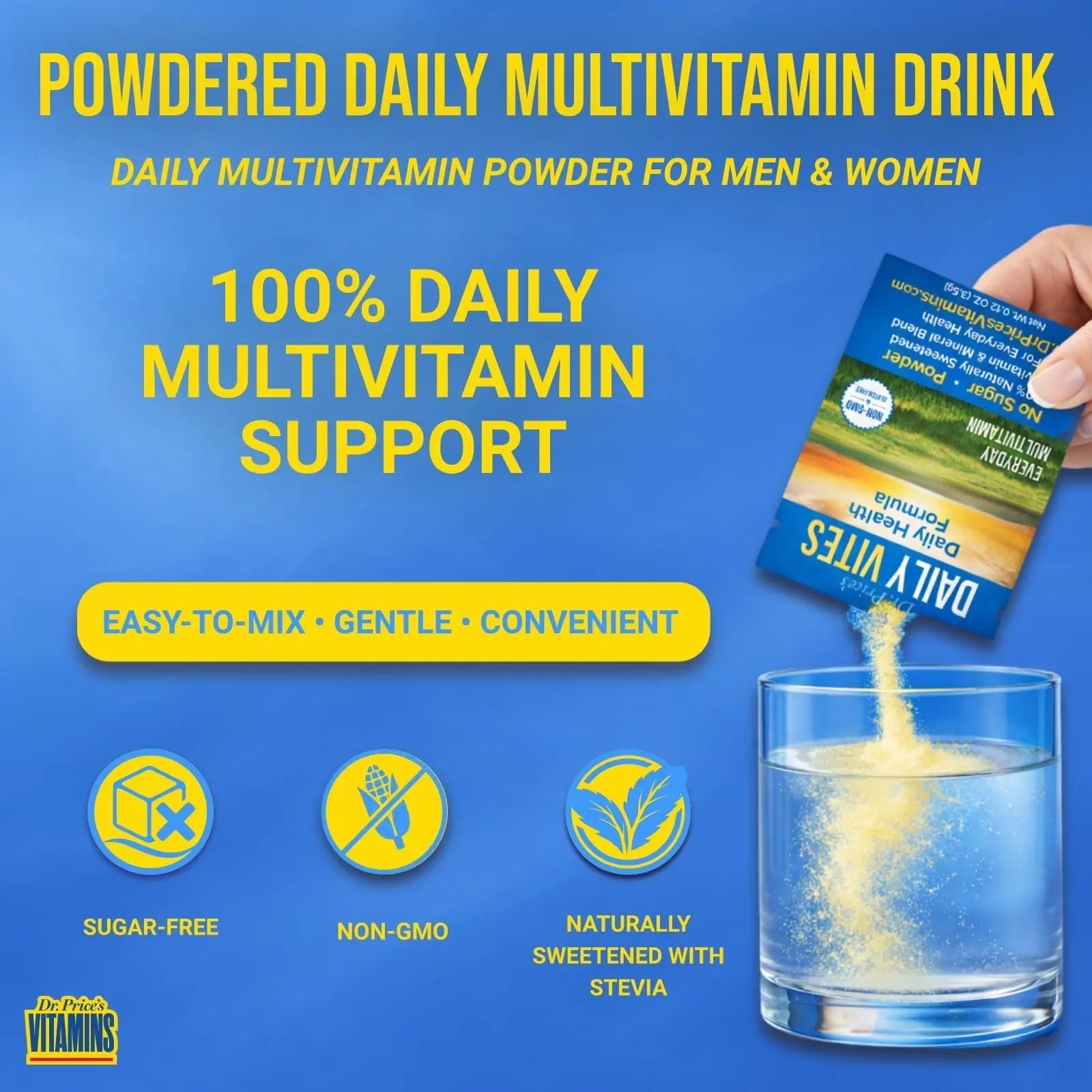 Dr. Price's Multivitamin for Women and Men | Tropical 30 Servings | Daily Supplement Powder with Vitamin C, B Complex & Minerals | Dr. Price's Vitamins uk supplements