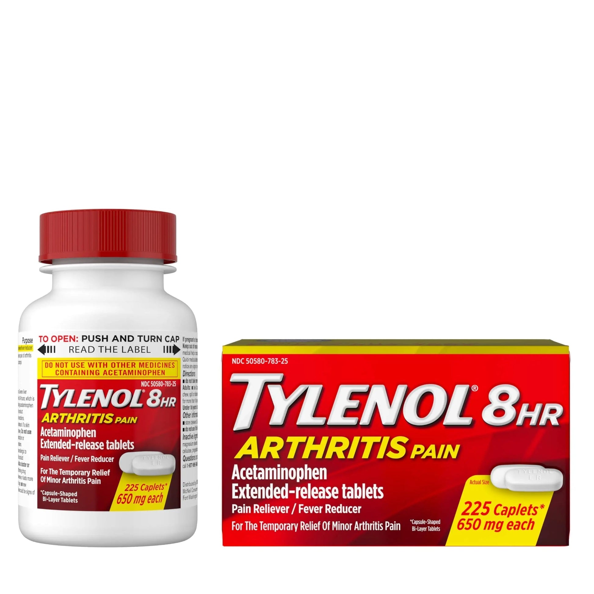 Tylenol Acetaminophen 650 mg Extended Release Caplets, Fast, Strong Pain Relief, 8 Hour Arthritis Pain Relief, Joint Pain Reliever & Fever Reducer, Long-Lasting Relief, Oral Medicine, 225 Count Tylenol uk supplements