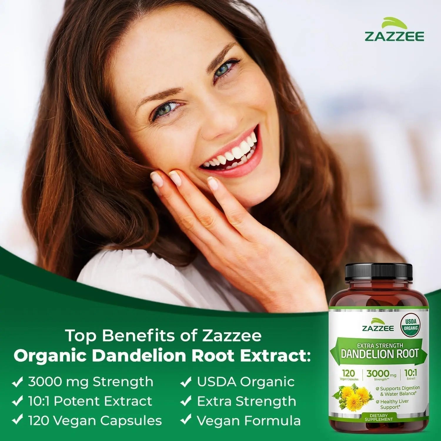 Zazzee Urinary Tract Cleanse & Detox Bundle | USDA Organic Dandelion Root Extract Capsules Plus D-Mannose 1000mg Capsules for UT & Bladder Cleansing Zazzee uk supplements