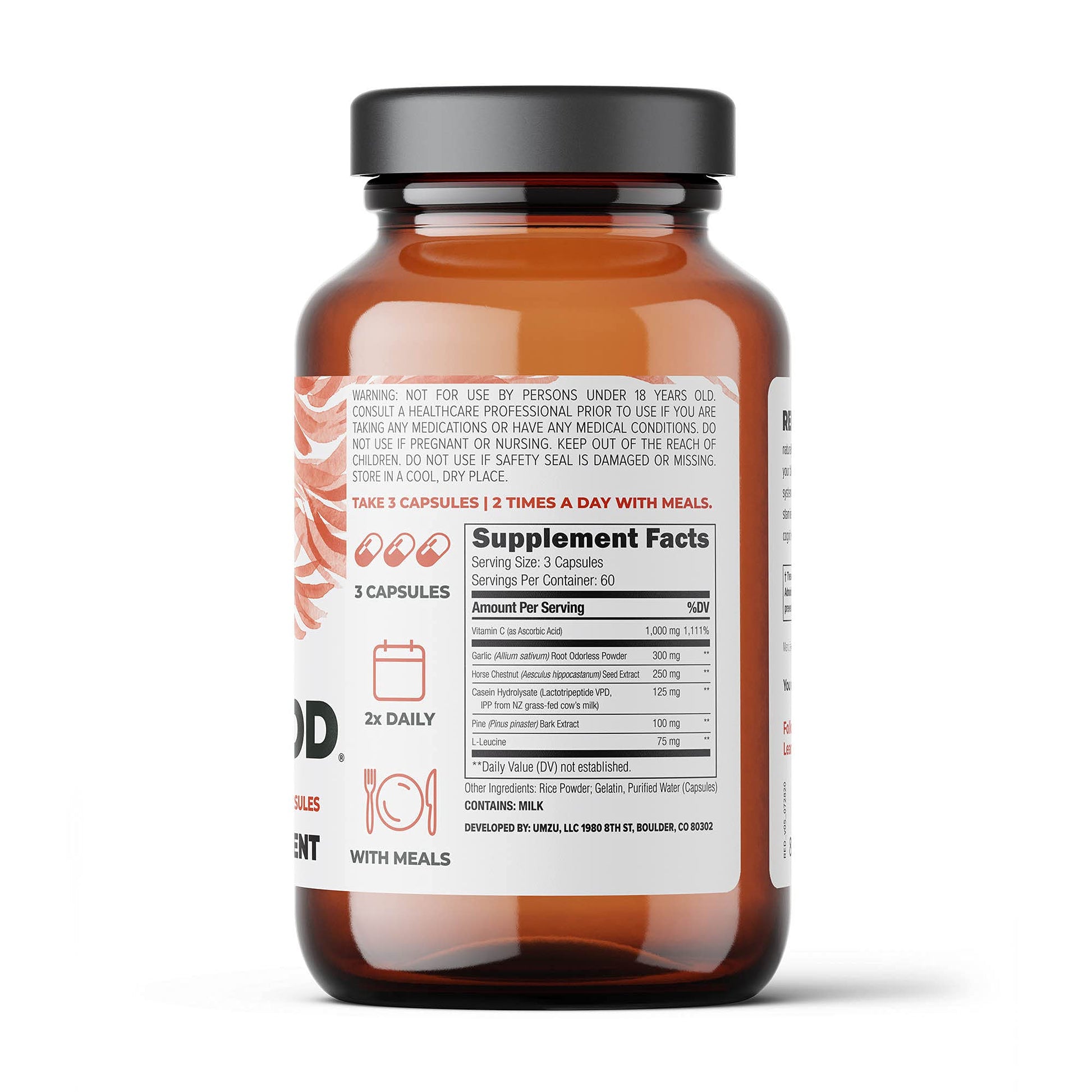 UMZU Redwood - Supports Nitric Oxide & Healthy Blood Flow - Blend of Vitamins & Herbal UMZU uk supplements