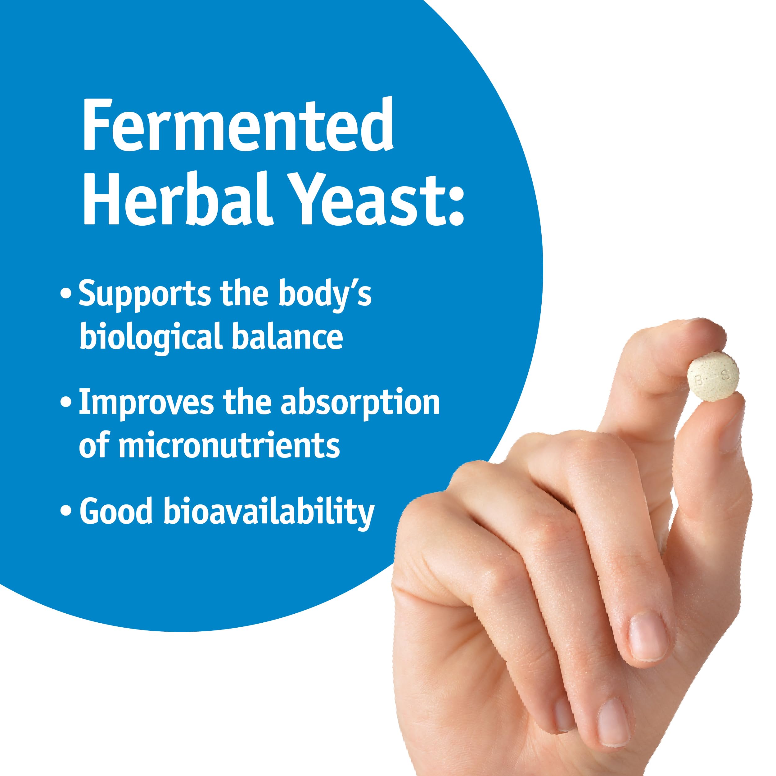 Strath Nutritional Yeast Tablets - Vegetarian, Lactose Free, Artificial Additive Free - Digestive Support, Nutrient Absorption - Unflavored Daily Supplement - Prebiotic and Postbiotic Bio-Strath uk supplements