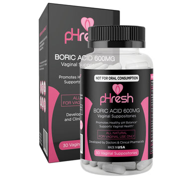 ACE NUTRITION pHresh Boric Acid Suppositories for Women, Suppositories for Odor Use ACE NUTRITION uk supplements