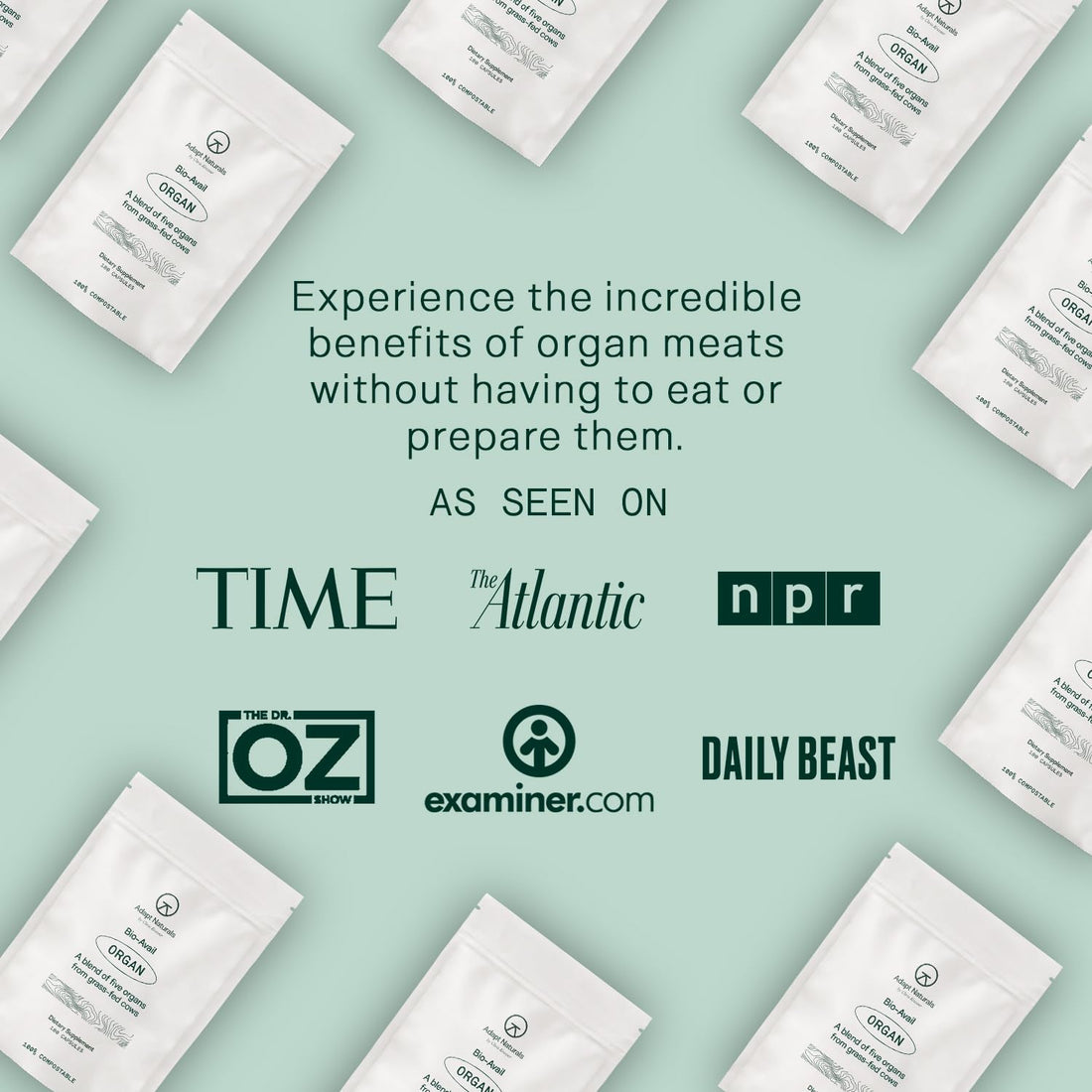 Adapt Naturals Organ Supplement, Bioavailable Grass Fed Beef Liver Capsules, Blend of Liver, Heart, Kidney, Pancreas & Spleen, Support Liver Cleanse Detox & Repair | Source of CoQ10-30 Days Supply ADAPT NATURALS BY CHRIS KRESSER uk supplements