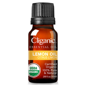 Cliganic USDA Organic Lemon Essential Oil, 100% Pure & Natural | Undiluted Cliganic uk supplements