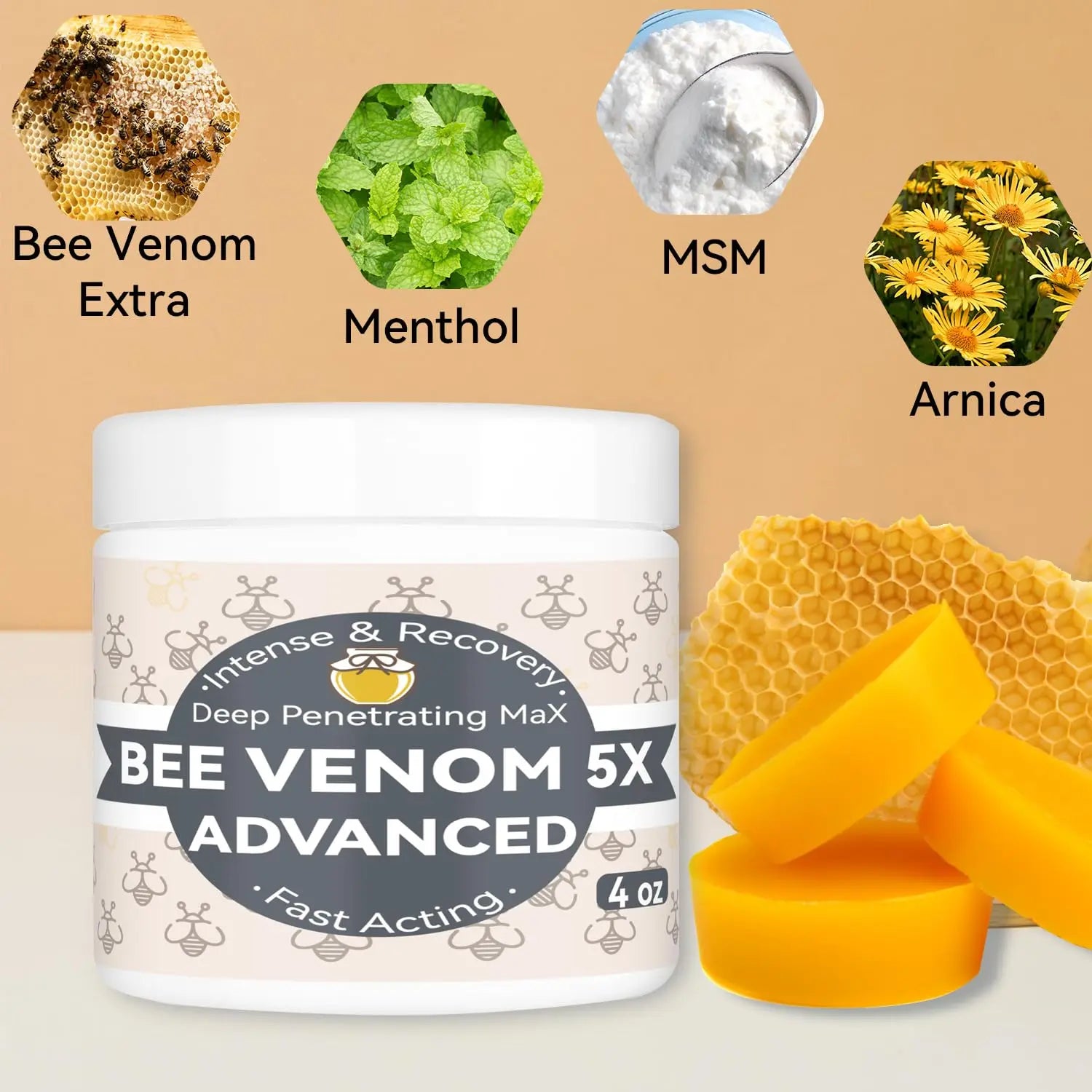 Benolixia Bee Venom Bone Cream, Bee Venom Joint Gel, Professional Bee Venom Joint Gel, Bee Venom Advanced Joint and Bone Cream for Back, Neck, Hands, Knee, Feet Benolixia uk supplements