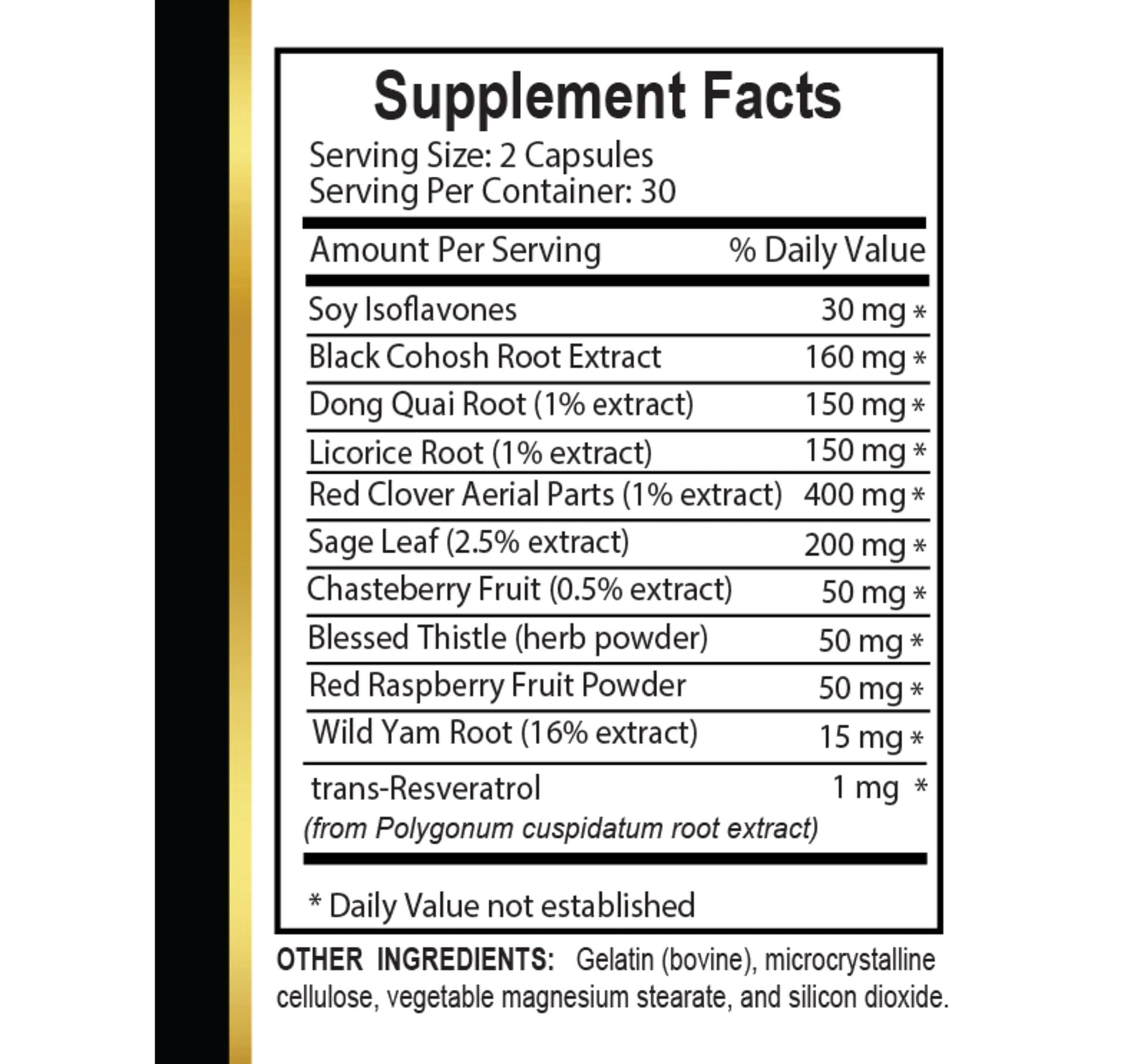 MENOPAUSE SUPPORT SUPPLEMENT - Perimenopause Supplements Women for Hot Flashes, Menopause Support, Supplement for Women Supports Hormone Balance with Black Cohosh - 1 Bottle 60 Capsules OLANTA TRADE SOLUTION uk supplements