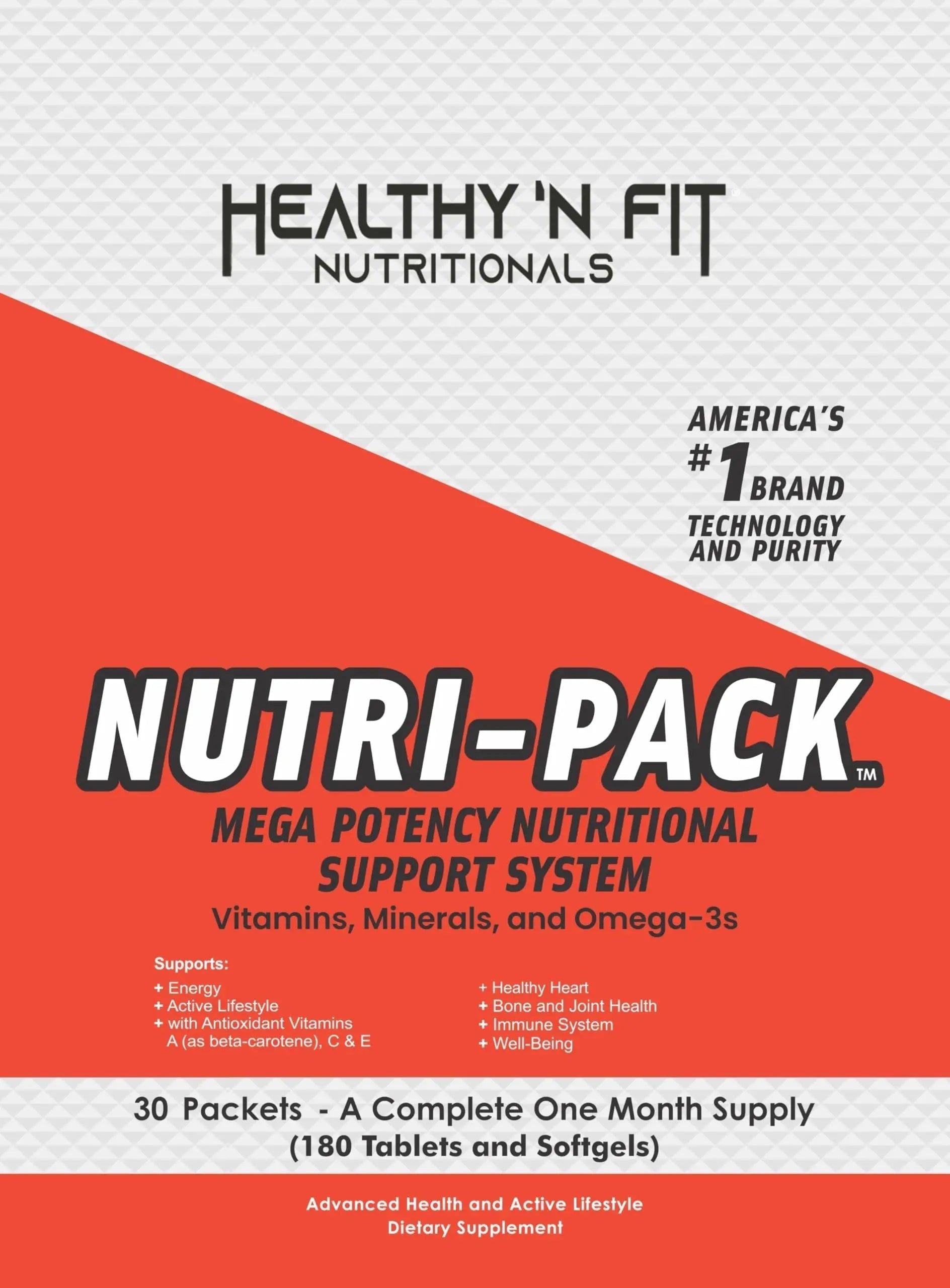 Healthy 'N Fit NUTRI Pack - 30 Day Pkt -One Pack Daily, Multivitamin All-in-One Packets Healthy 'N Fit uk supplements