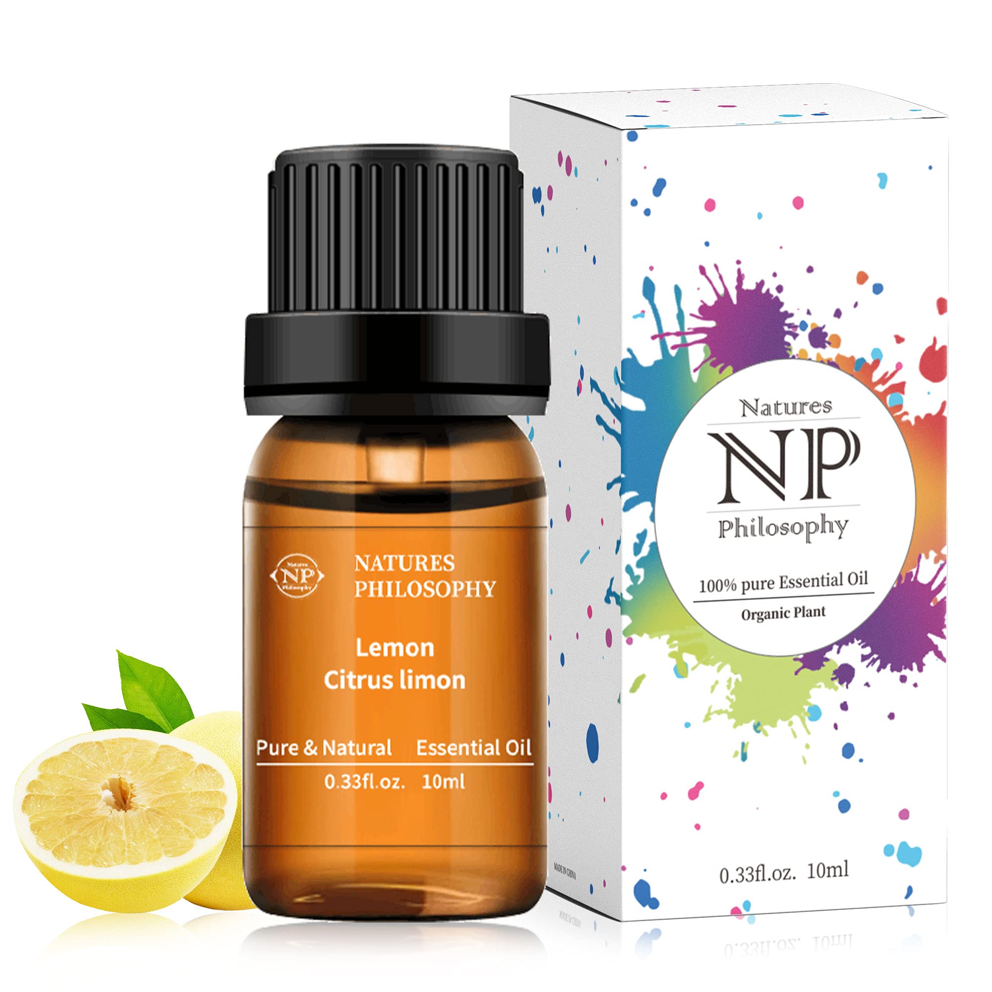 Lemon Essential Oil,100% Pure Organic Essential Oils for Aromatherapy, Diffuser, Massage, Soap Making NP NATURES PHILOSOPHY uk supplements