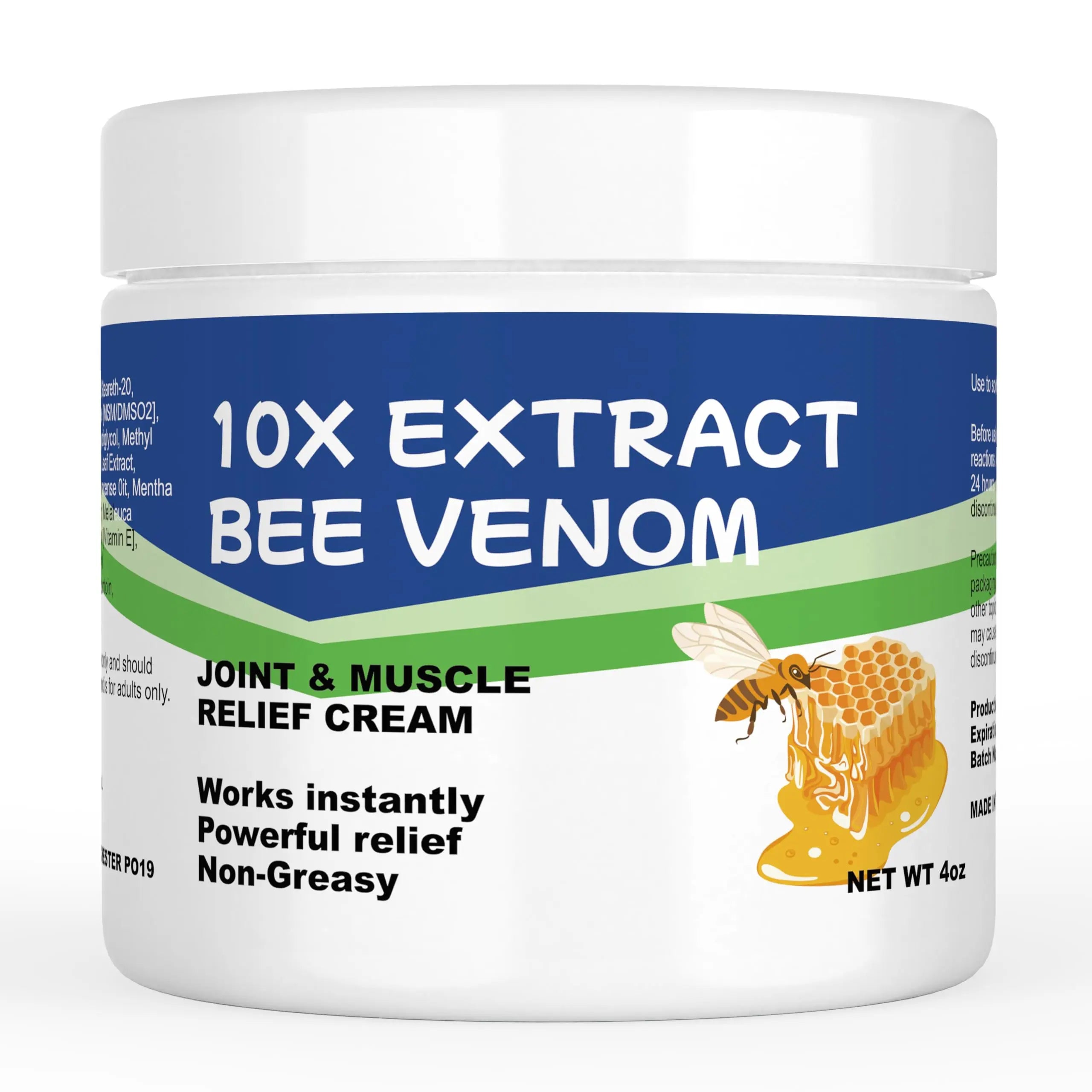AEROMAXX Zealand Bee Venom Serum Treat Cream, Professional for Joint, Muscle, Bone, 24h Fast Release, Effective Soothing for Back, Neck, Hand, Foot, Knee, Muscle, Shoulder, Hip, Nerve, Vitamin B6 AEROMAXX uk supplements