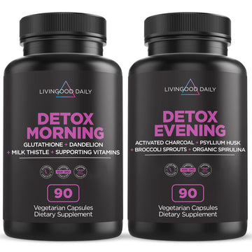 Livingood Daily Detox Pills - Full Body Detox Cleanse for Women & Men with Milk Thistle Livingood Daily uk supplements
