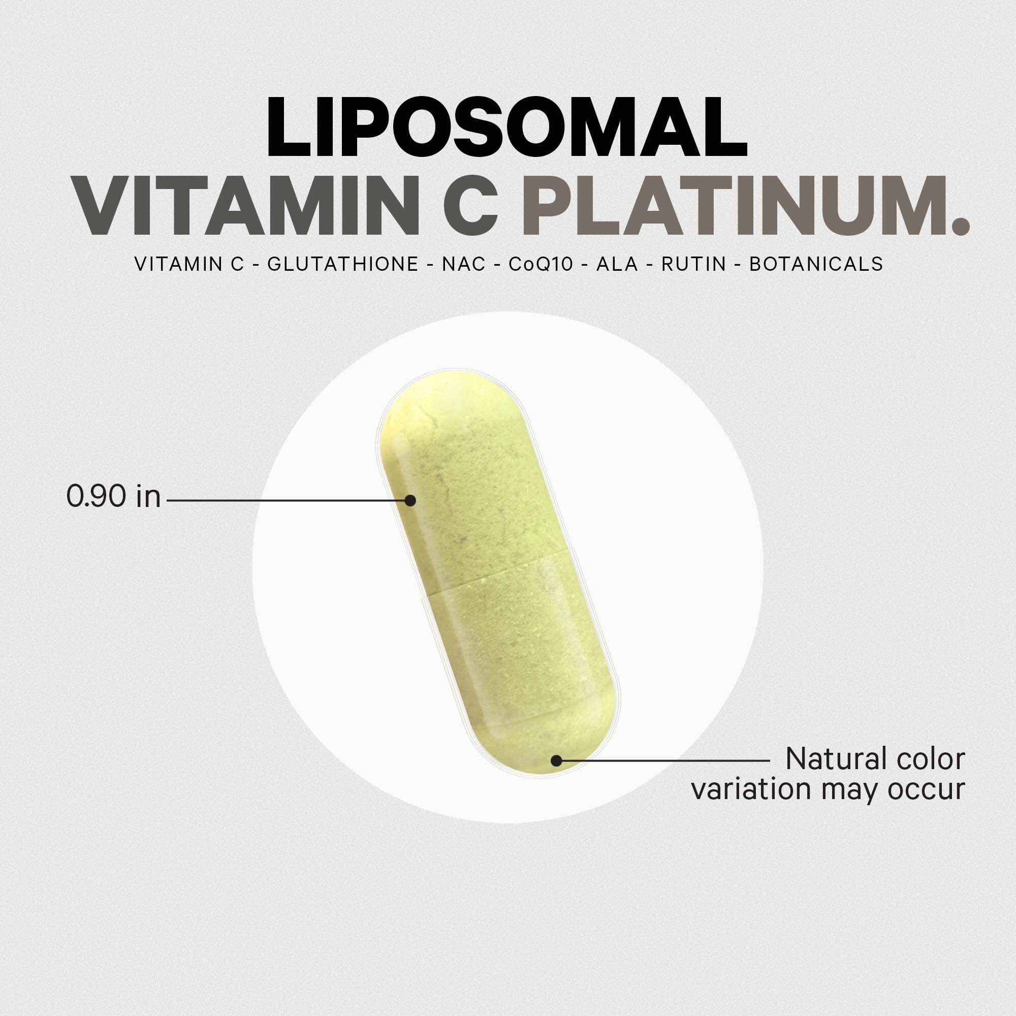 Codeage Liposomal Vitamin C+ Platinum - 1000 Mg Vitamin C Vitamins, Glutathione, NAC (N Acetyl Cysteine), Resveratrol, CoQ10, Rutin, Elderberry, Quercetin, Rosehip, Citrus Bioflavonoids - 180 Capsules Codeage uk supplements