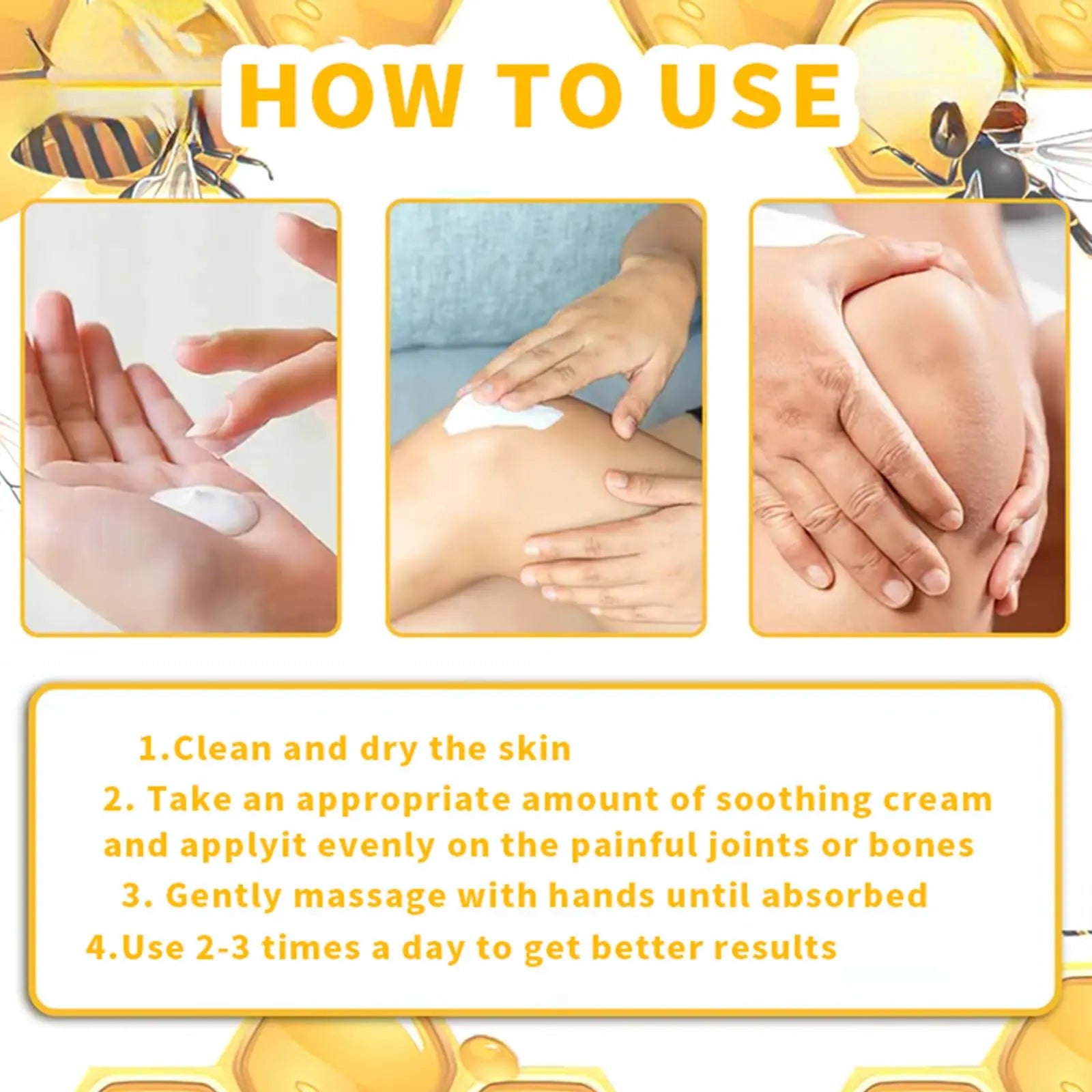 ArthroEase Bee Venom Joint and Bone Cream,ArthroEase Bee Venom Cream,Bee Venom Joint Gel,Effectively Relieve Joint discomfort (2) ADFIRE uk supplements