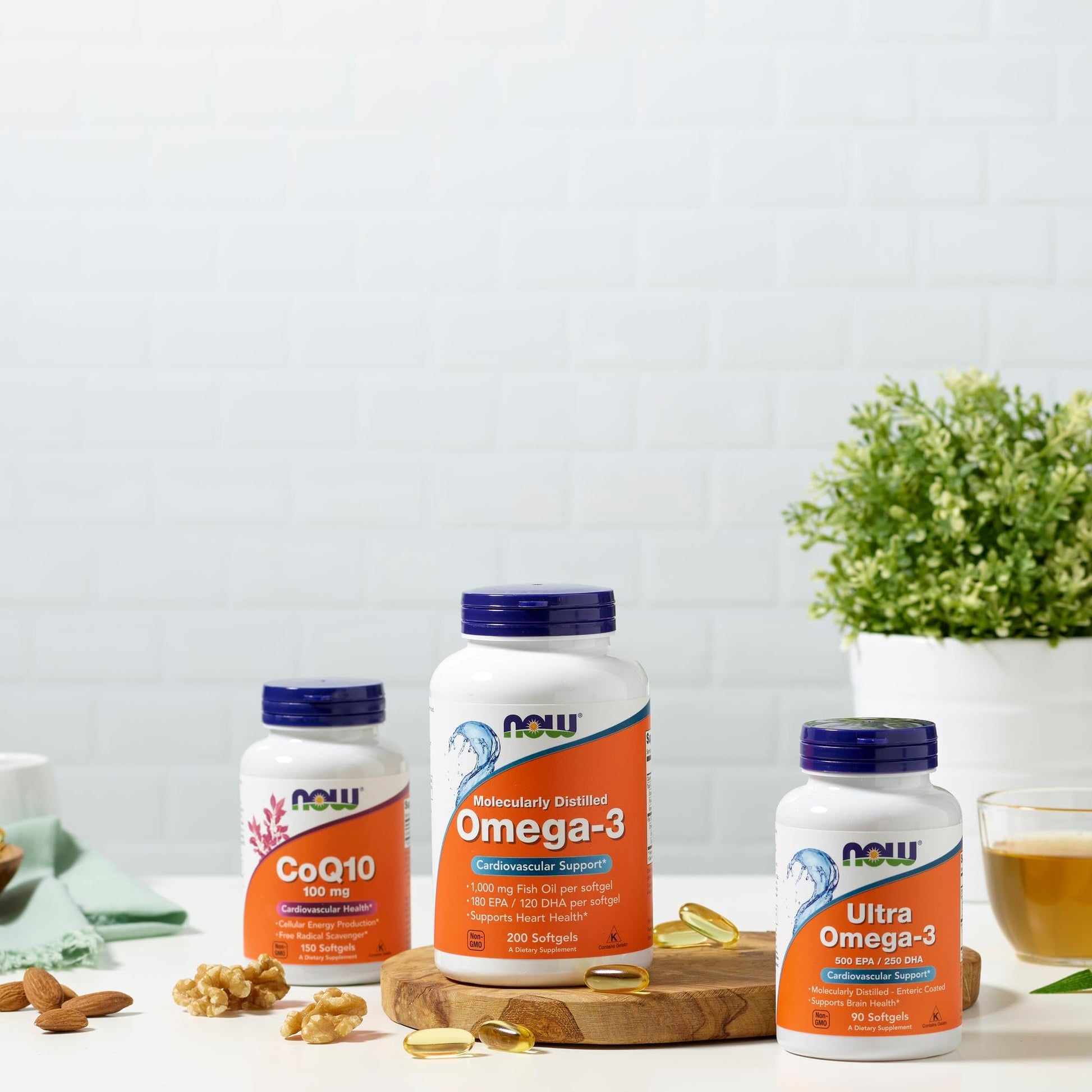 NOW Foods Supplements, Omega-3 180 EPA / 120 DHA, Molecularly Distilled, Cardiovascular Support*, 200 Softgels NOW Foods uk supplements
