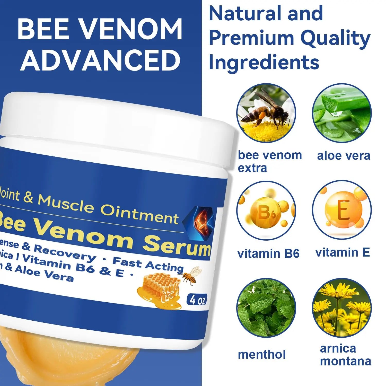 Cedonivor Bee Venom Joint and Bone Cream, Bee Venom Joint Relief Cream Joint Care for Knee, Neck, Back, Hands, Feet Moisturizer Cedonivor uk supplements