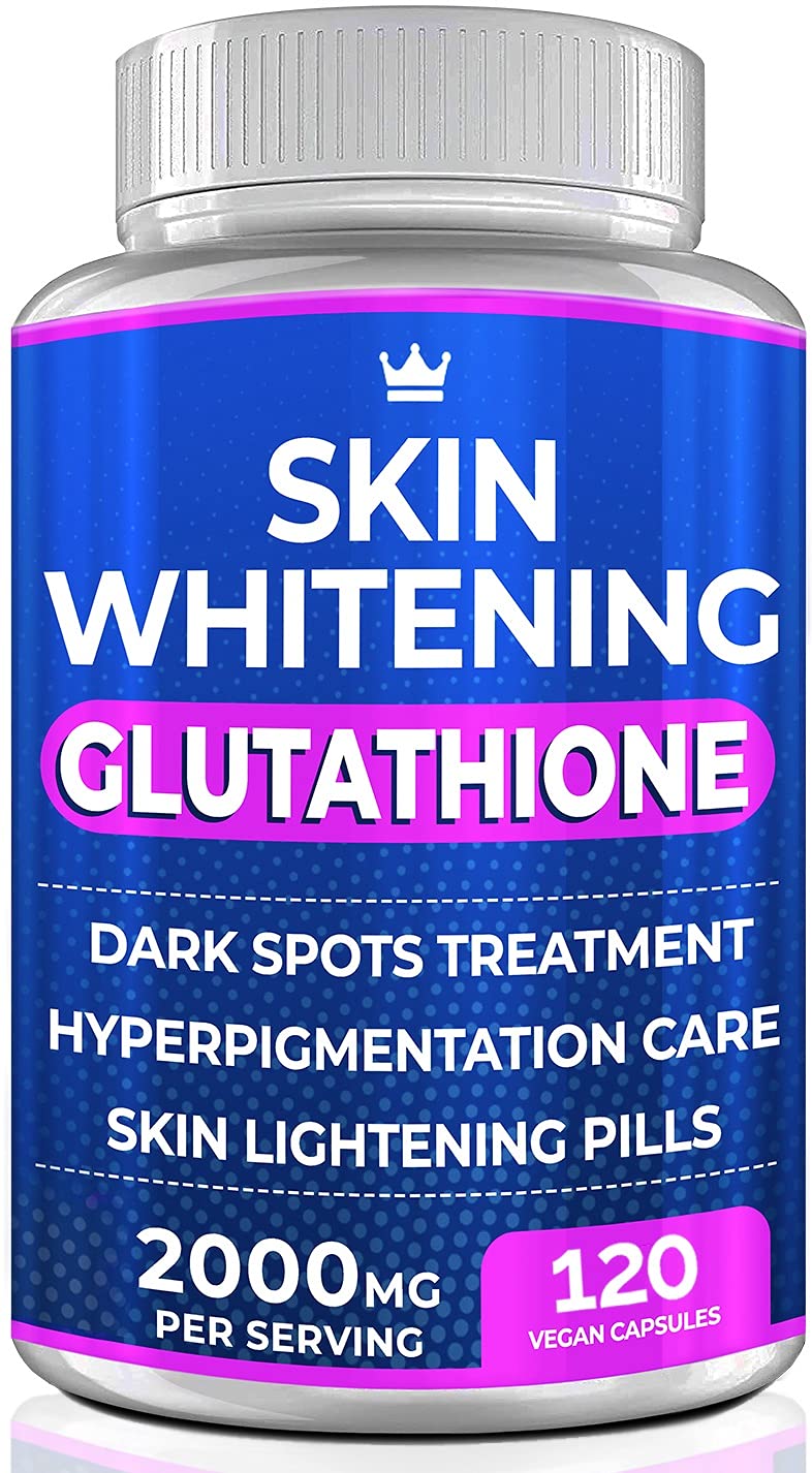 Glutathione Whitening Pills - 120 Capsules 2000mg Glutathione - Effective Skin Lightening NORTHERN CROWN COSMETICS uk supplements
