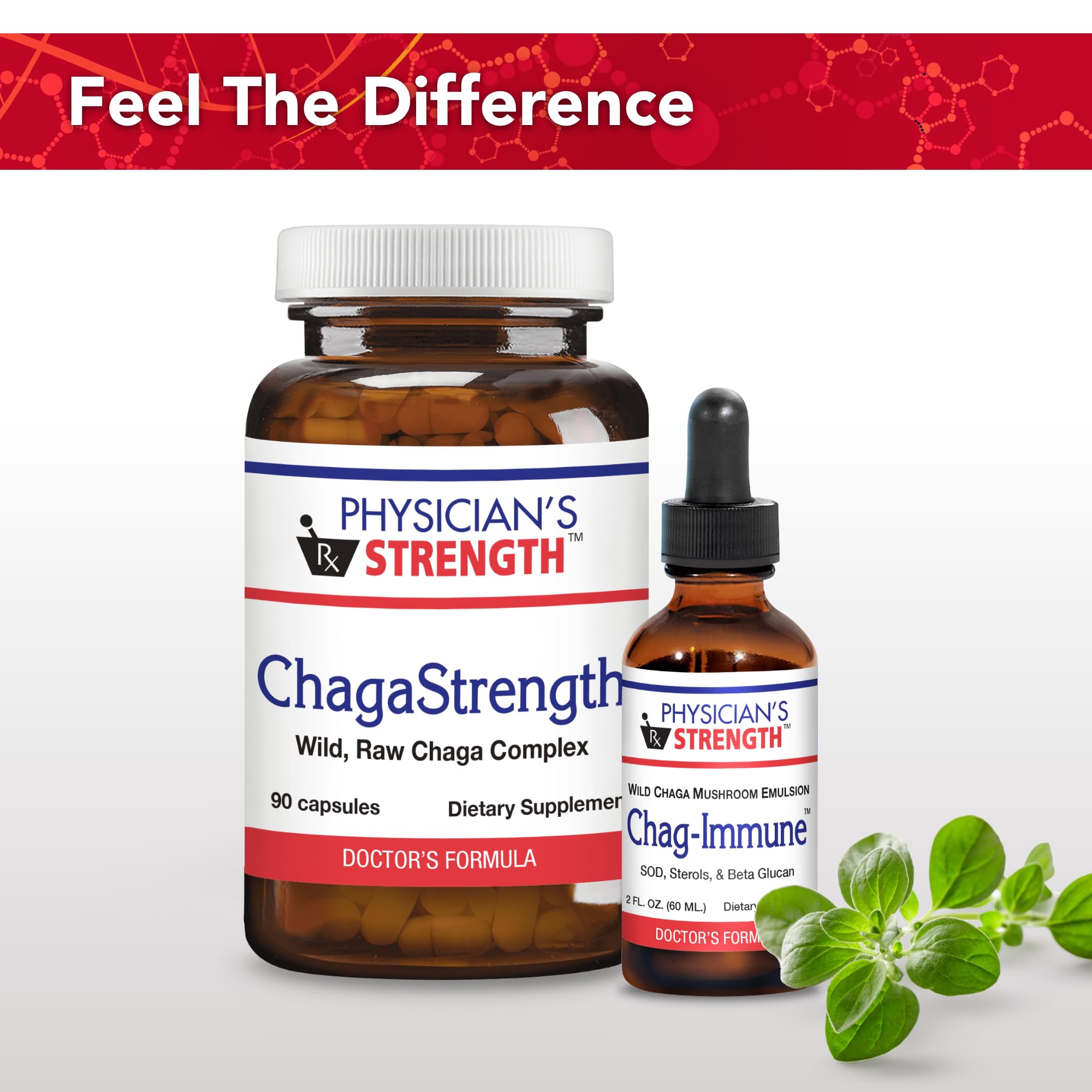 Physician's Strength ChagaStrength - 90 Capsules - Wild, Raw Chaga Complex - Immune & Physical Support - Non-GMO - 90 Servings Physician's Strength uk supplements