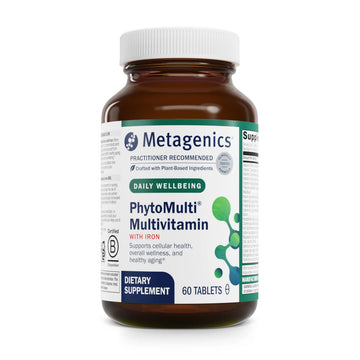 Metagenics PhytoMulti with Iron - Daily Multivitamin for Men & Women with Phytonutrients* - Methylfolate, Vitamins AK, Zinc & B6 Metagenics uk supplements