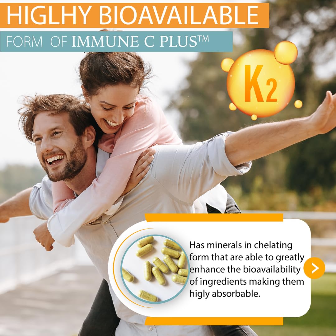 Quercetin 1,000mg, Vitamin C 1,000mg, Zinc 50mg, Vitamin D3 5,000iu, Selenium, Copper, Acerola, Ginger, Rutin, Bitter Orange, Rose Hips, Echinacea, Immune C Plus, 14 in 1 Immune C Plus (90 Count) KAPPA NUTRITION uk supplements
