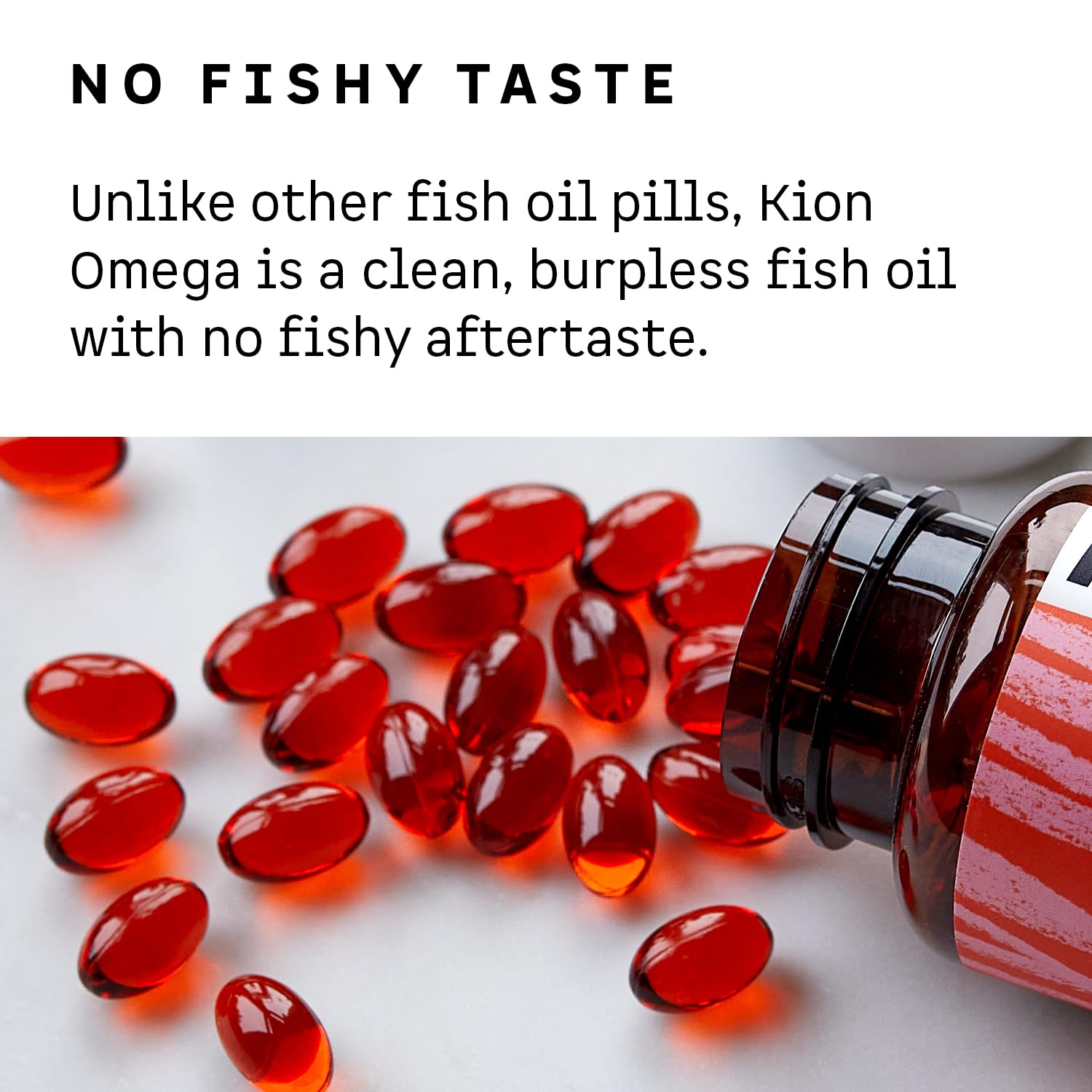 Kion Omega - Omega 3 Fatty Acid Supplements - DHA Supplements - Mini Fish Oil Softgels - Omega 3 DHA EPA Fish Oil Pills - Fish Oil 1,000 mg - 30 Servings Kion uk supplements