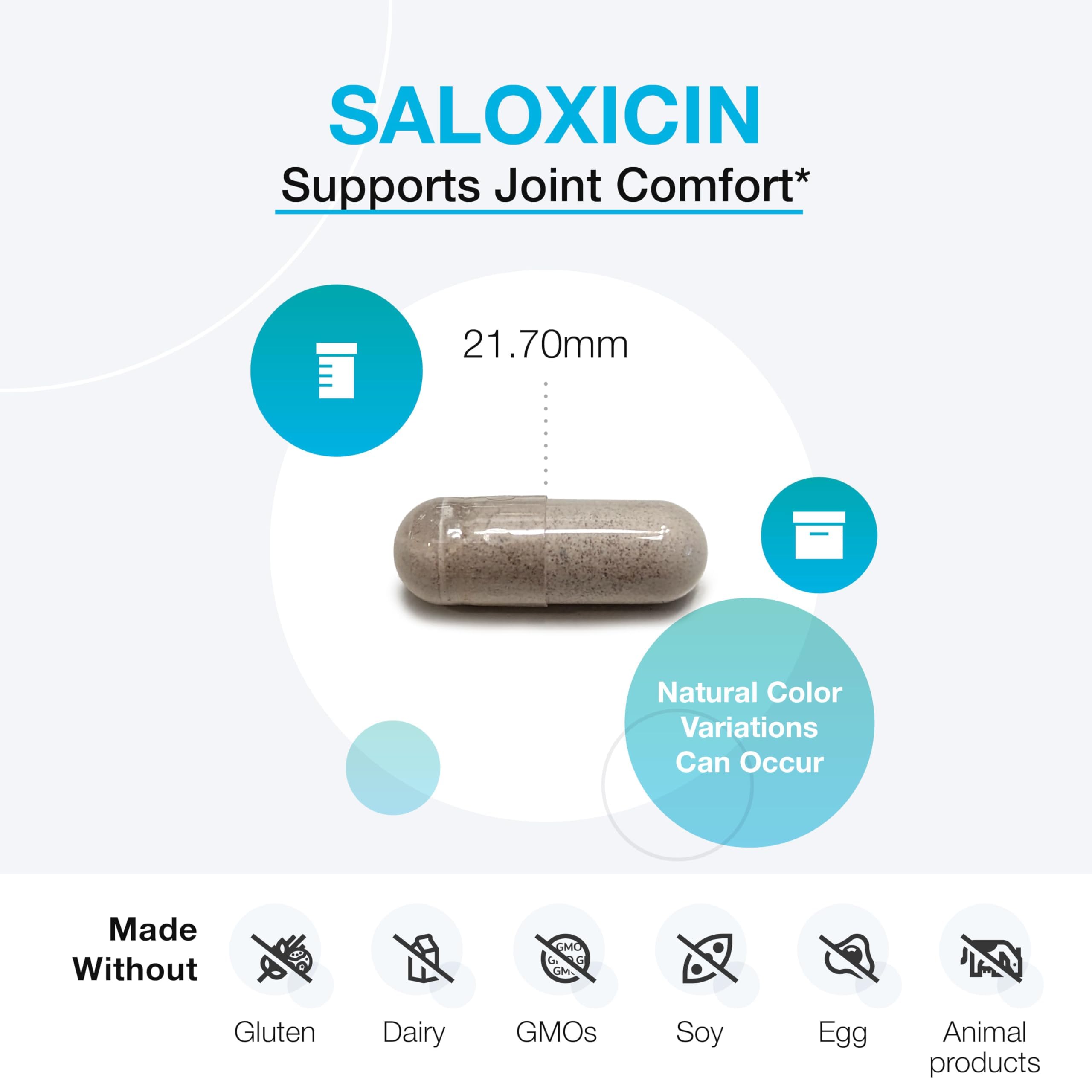 XYMOGEN Saloxicin - Antioxidant Support Supplement - Grape Seed Extract, Pomegranate Fruit & Cranberry Supplement - White Willow Bark & Boswellia Extract - 120 Capsules XYMOGEN uk supplements