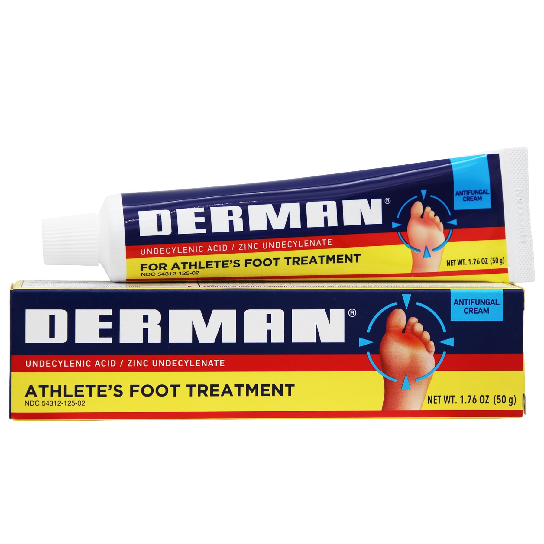 Derman Cream for The Treatment of Athlete's Foot, 2-Pack of 1.76 Oz Each, 2 Tubes Derman uk supplements