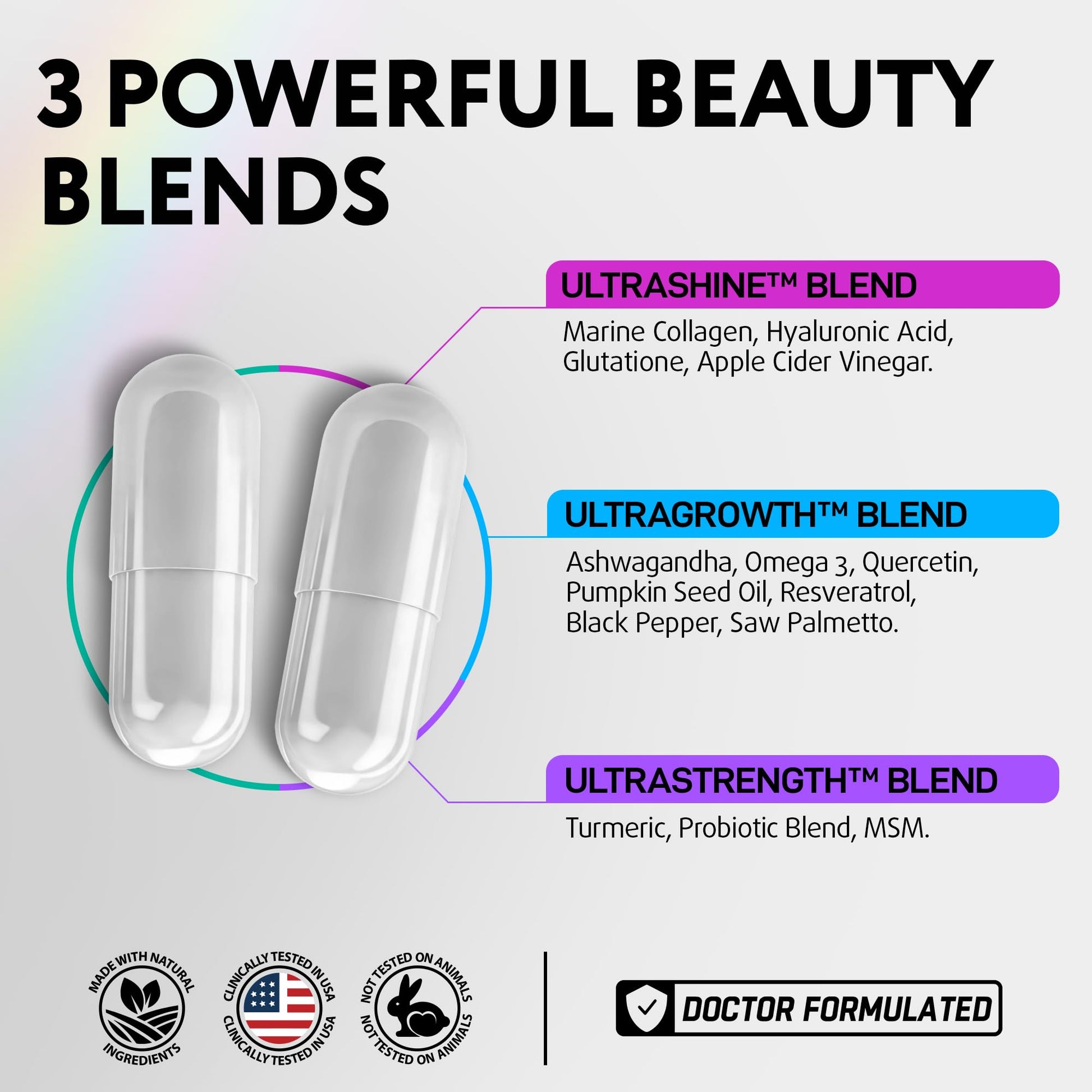 IQ BIOLOGY Biotin Collagen Keratin Astragalus Magnesium Ashwagandha Vitamin D3 Vitamin C IQ BIOLOGY uk supplements