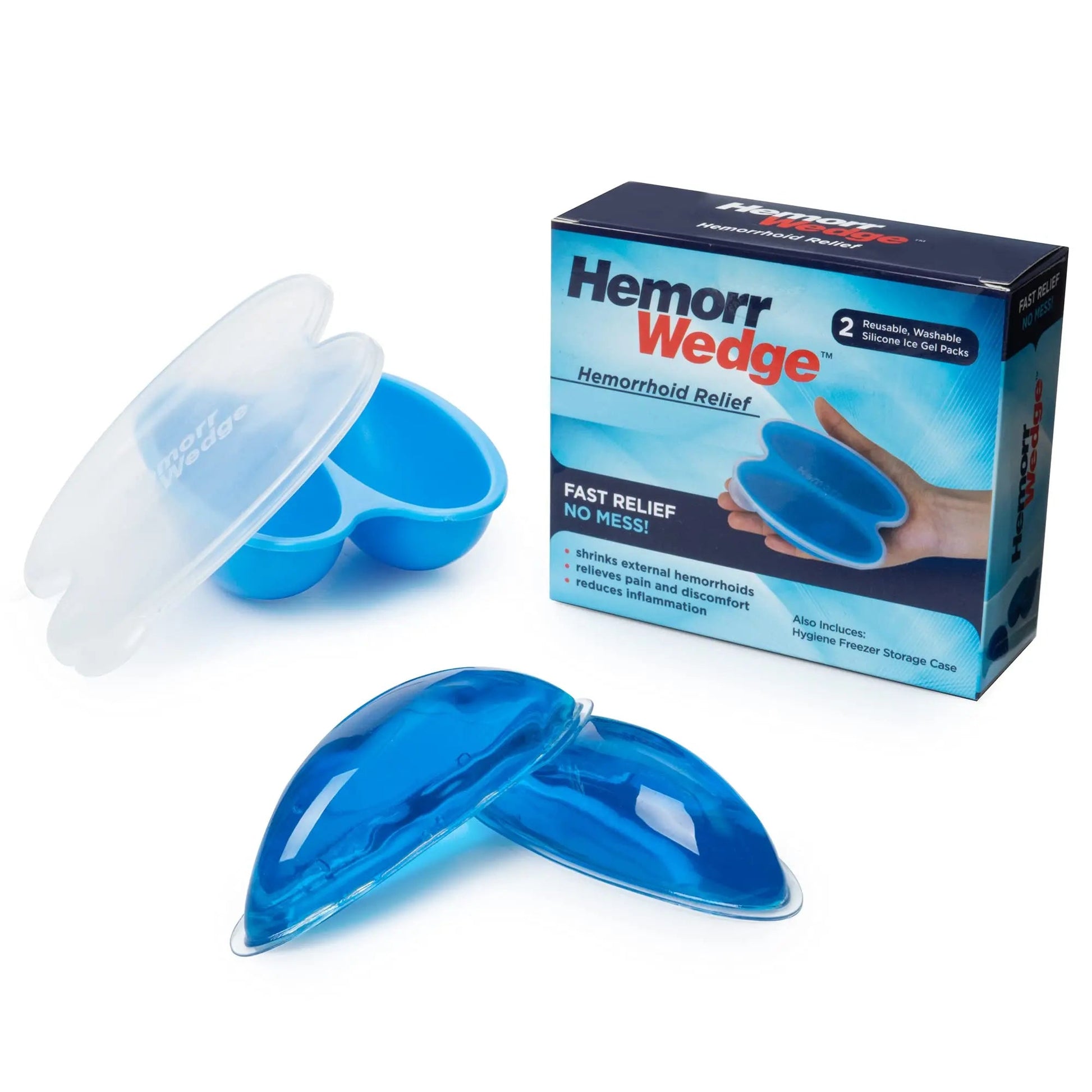 Hemorrwedge Hemorrhoid Ice Pack for Relief & Cooling Support – Twin Gel Pack with Hygienic Case – Reusable Cold Therapy for Hemorrhoids, Swelling, Postpartum & Discomfort – Water-Based Gel Hemorrwedge uk supplements