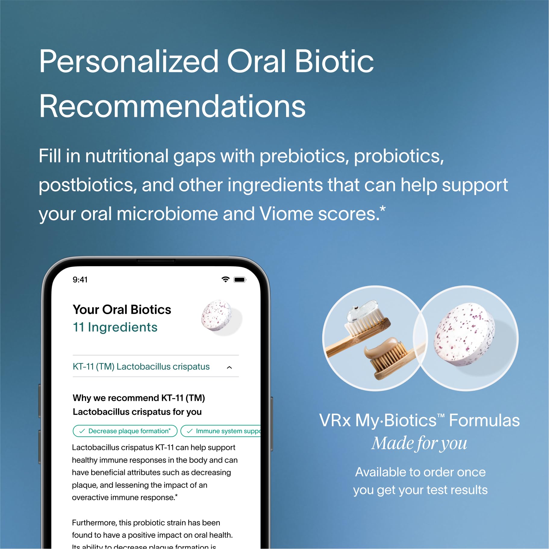 Viome at-Home Oral Microbiome Test Kit for Women & Men, in-Depth Saliva Analysis, 16 Health Scores, Oral Microbiome, Dental and Gum Health, Root Cause of Bad Breath, Detailed Analysis App Included Viome uk supplements