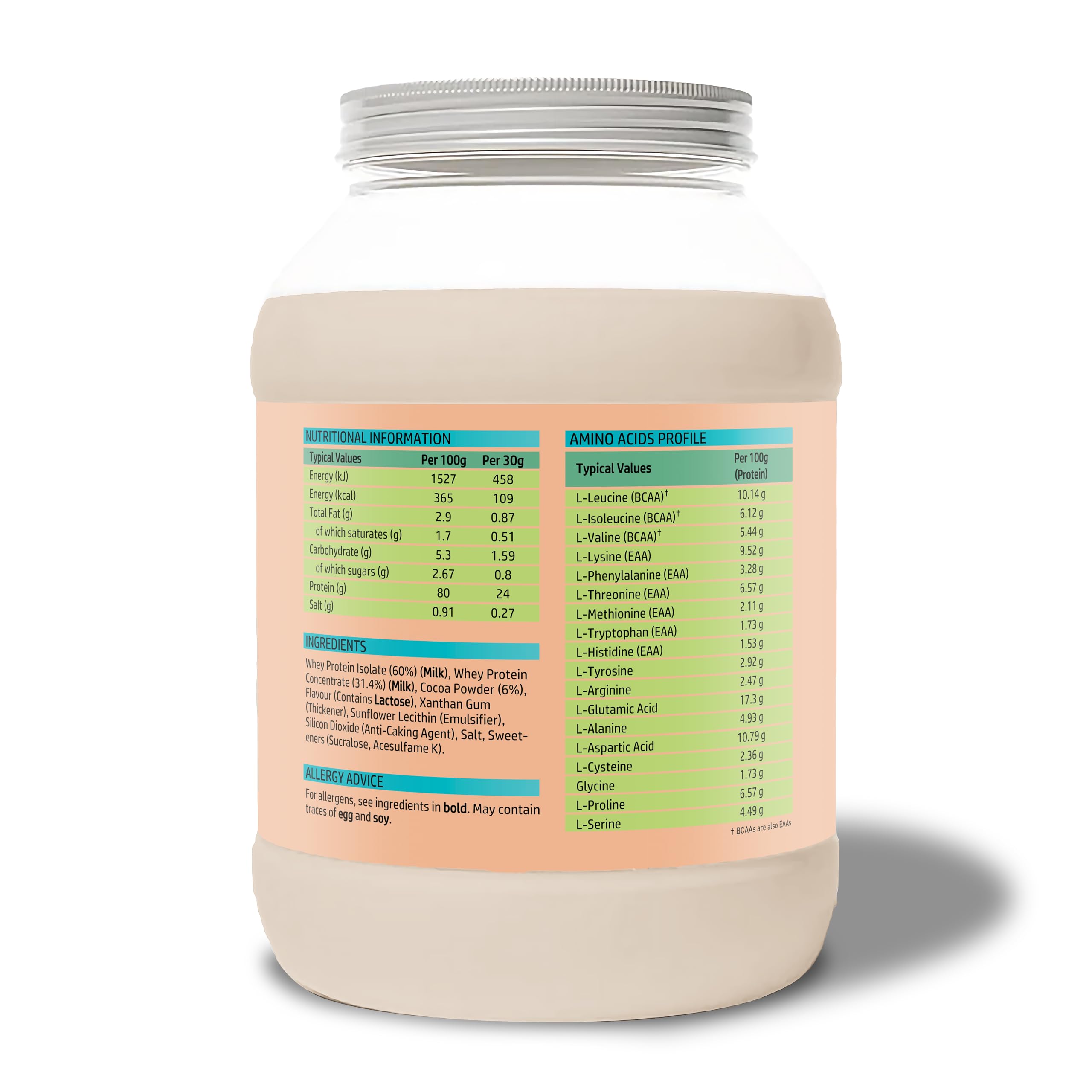 NutriVolv Whey Protein Isolate & Concentrate Powder | Milk Chocolate Flavour 900g NutriVolv uk supplements