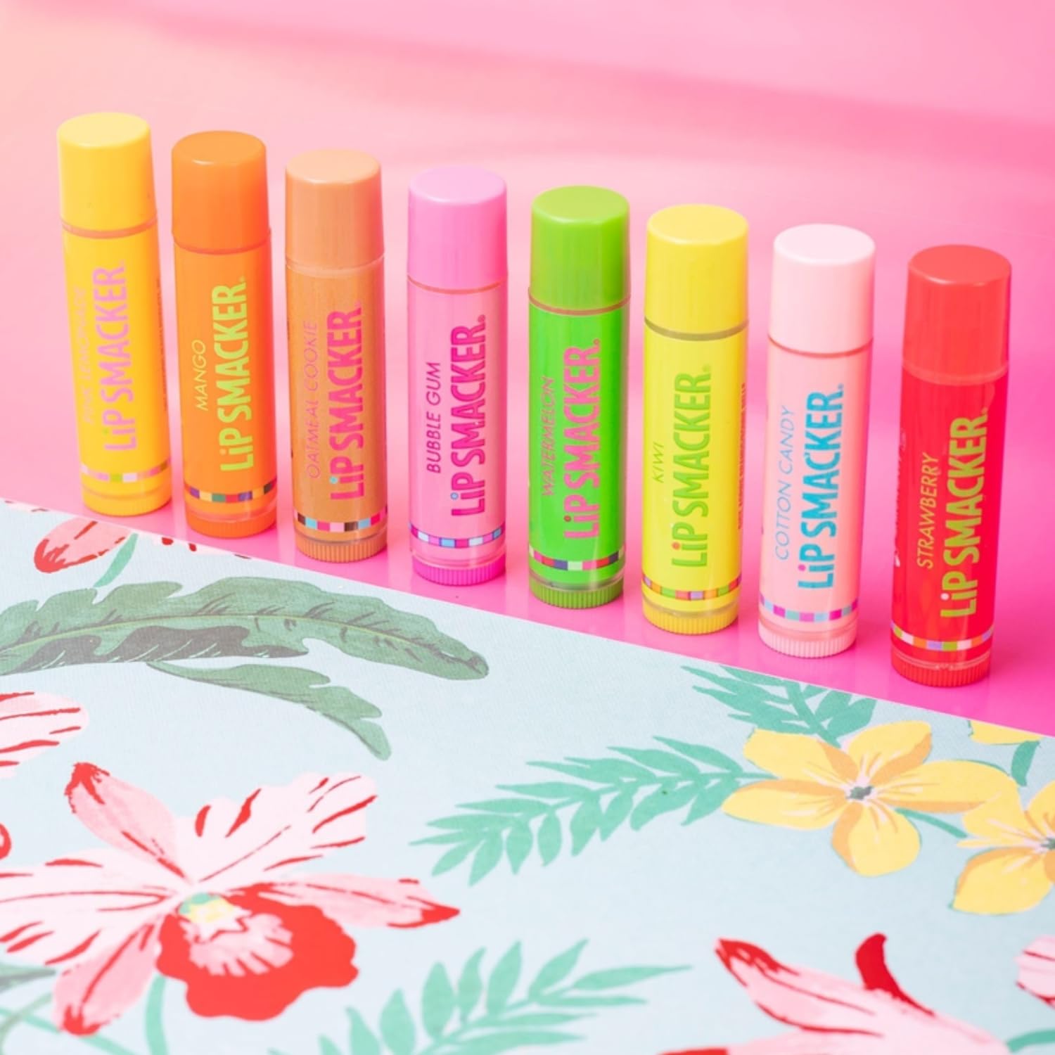 Lip Smacker Original & Best Holiday Flavored Lip Balm Party Pack, Oatmeal Cookie, Vanilla, Mango, Watermelon, Tropical Punch, Cotton Candy, Kiwi, Strawberry, Clear Lip Smacker uk supplements