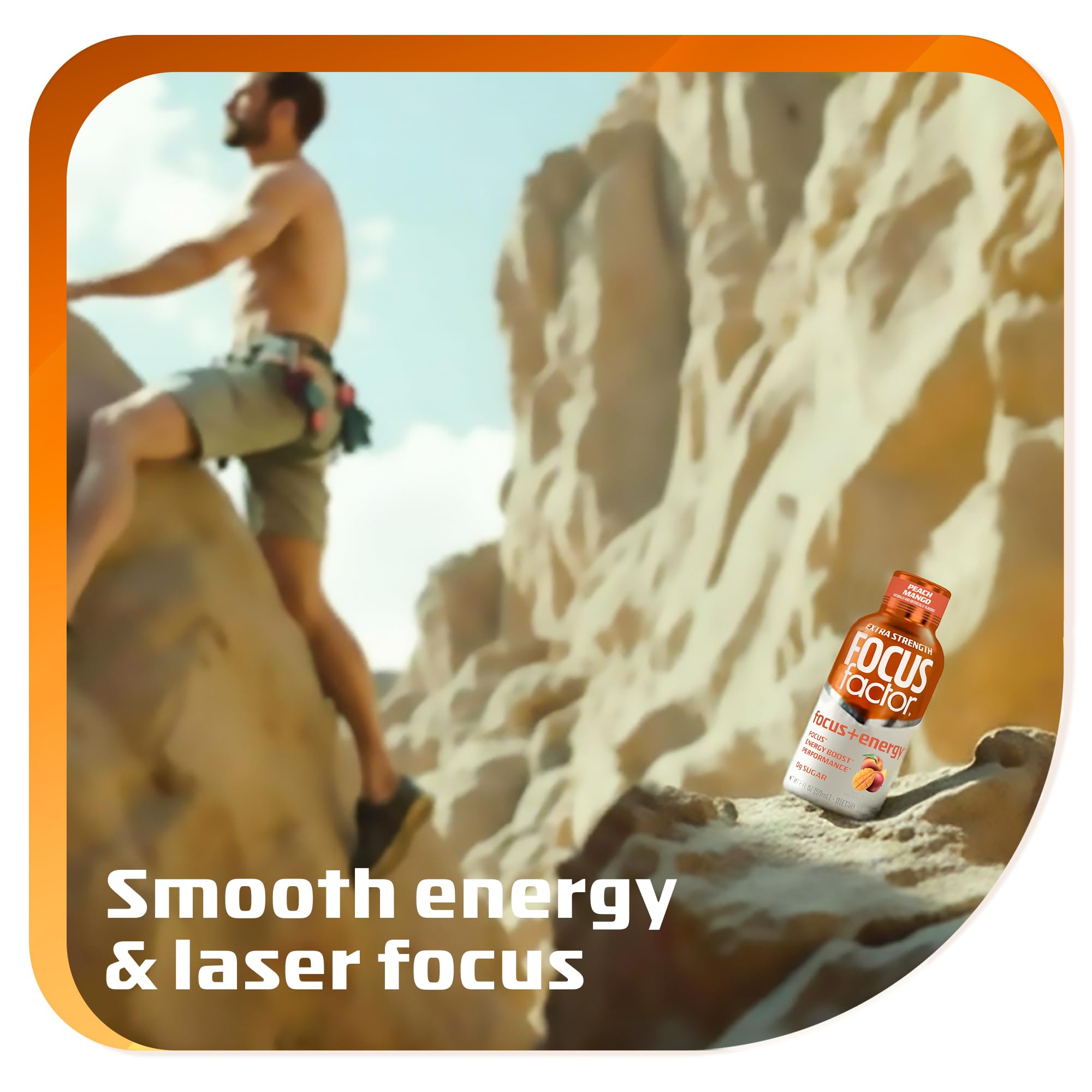 Focus Factor Extra Strength Focus + Energy Shots - 12 x 2oz Bottles (Peach Mango Flavor) - Powered by Nootropics with Caffeine, L-Theanine, Ginkgo, Bacopa, L-Tyrosine, Alpha GPC Focus Factor uk supplements