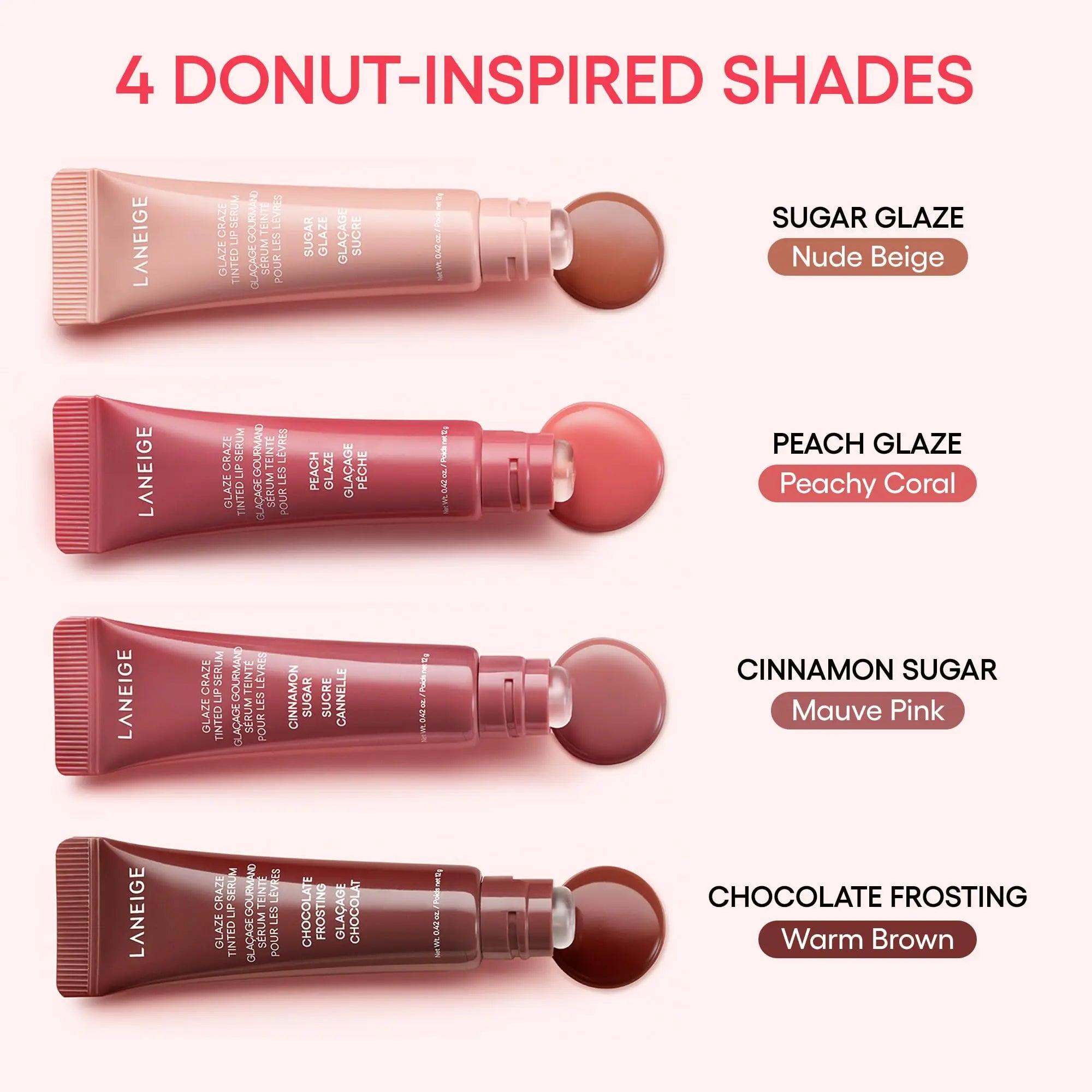 LANEIGE Glaze Craze Tinted Lip Serum, Raspberry Jam: Hydrating Lip Serum for Glossy, Nourished Lips with Plumping Polypeptides LANEIGE uk supplements