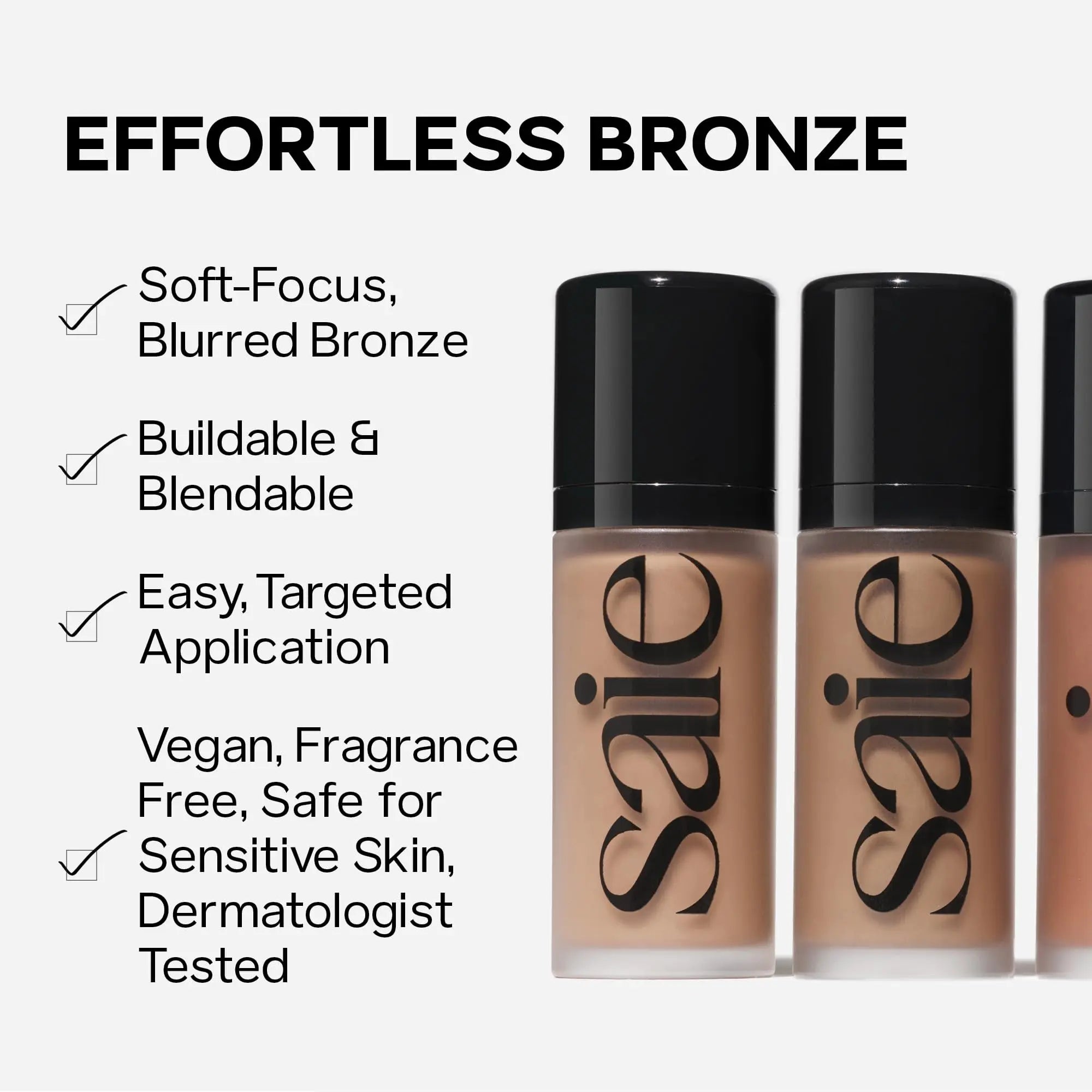 Saie Dew Bronze - Hydrating Liquid Bronzer Stick For a Sun Kissed Glow - Liquid Contour Stick Infused with Nourishing Skin Care Ingredients - Sculpted Face Makeup Essential - Sand (0.4 oz) Saie uk supplements