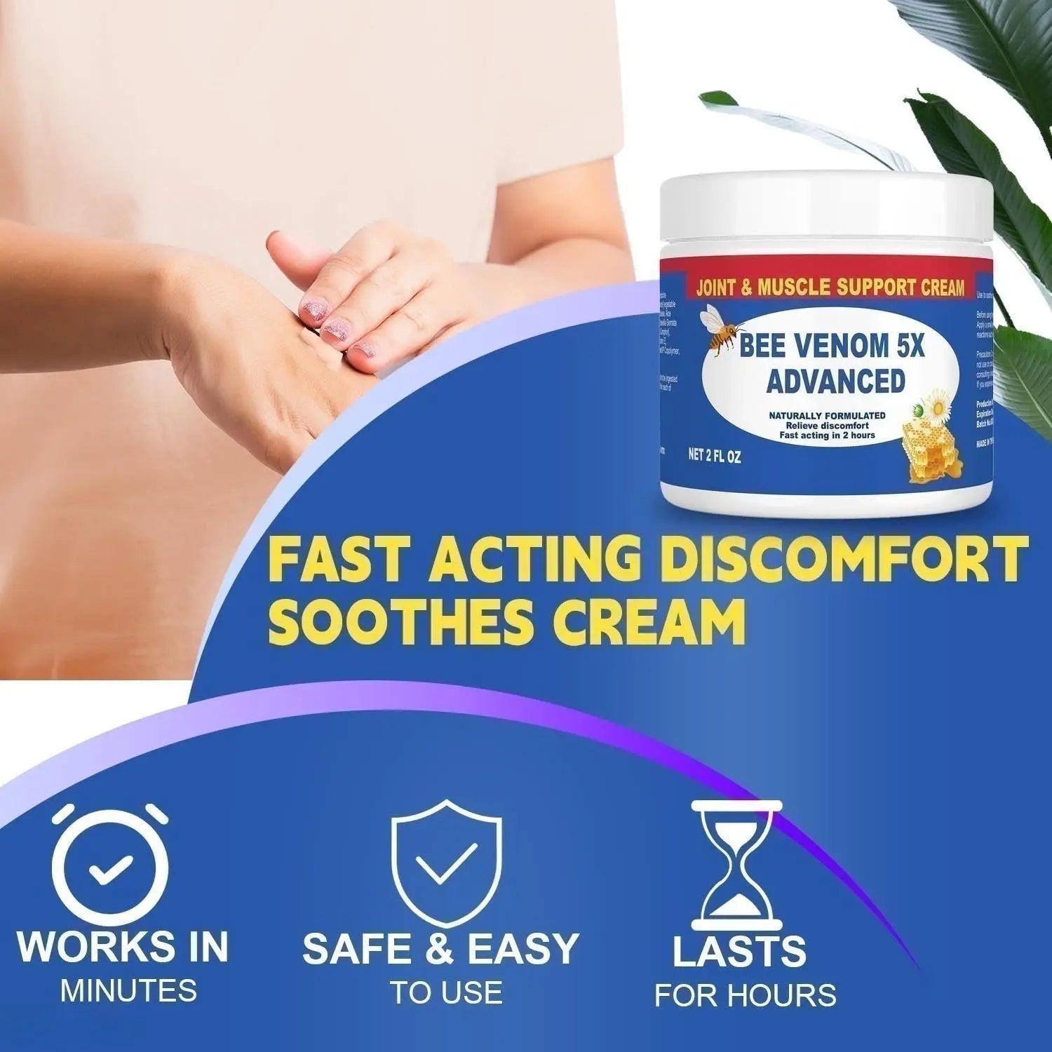 Benolixia Bee Venom Joint Cream, Bee Venom Joint Gel,Bee Venom Advanced Joint and Bone Cream,Natural Formula for Back, Knee, Hands, Neck, Feet, All Skin Types Benolixia uk supplements