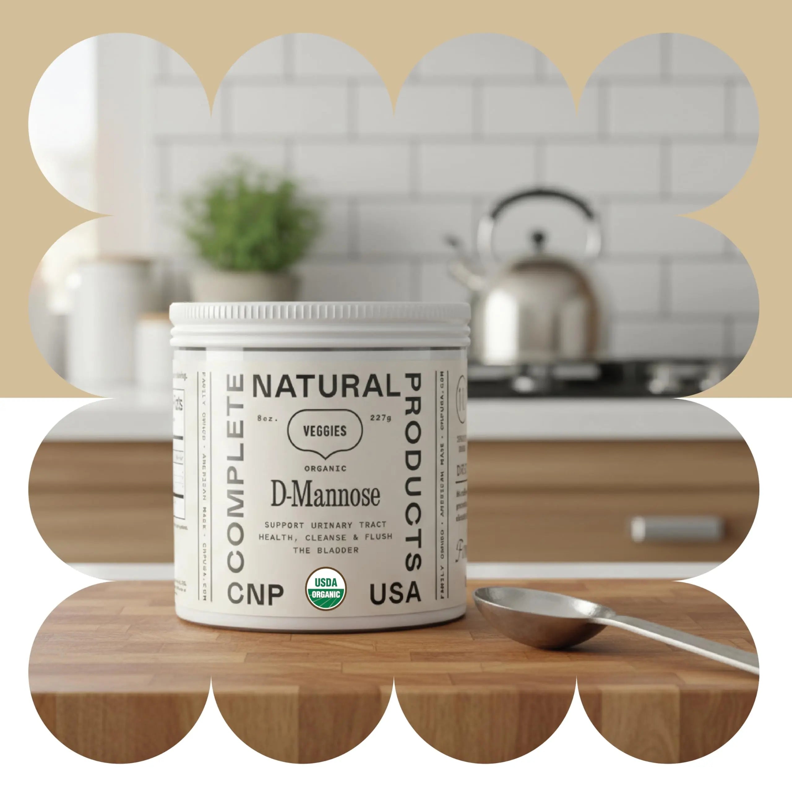 CNP Organic D Mannose Powder 2000mg - Powder D Mannose Supplement for UTI Support, Pure D-Mannose Powder from Guar Beans, Vegan Non GMO Clean Formula, Bladder Urinary Tract Health Supplement Use Complete Natural Products uk supplements