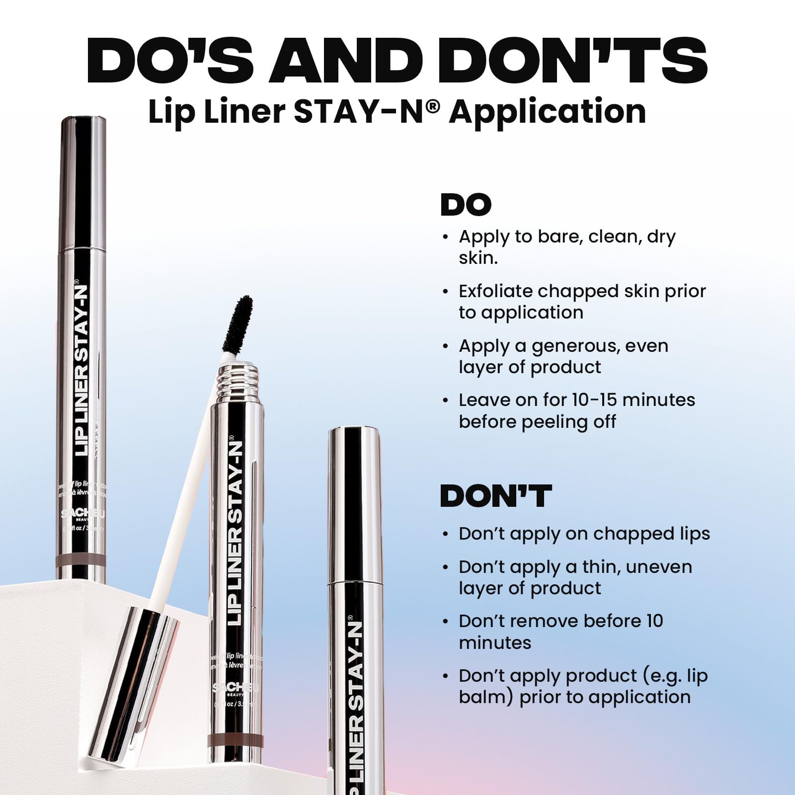 Sacheu Lip Liner STAY-N Peel Off Lip Stain — Long Lasting Waterproof Lip Tint with Hyaluronic Acid & Vitamin E — Transfer Proof Matte Finish, Vegan & Cruelty-Free (p-INKED) Sacheu uk supplements