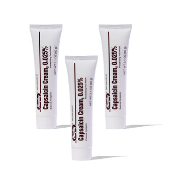 Rugby Capsaicin 0.025% Cream for Penetrating Pain Relief - 2.1 Oz (60g) (3 Pack) RUGBY LABORATORIES uk supplements