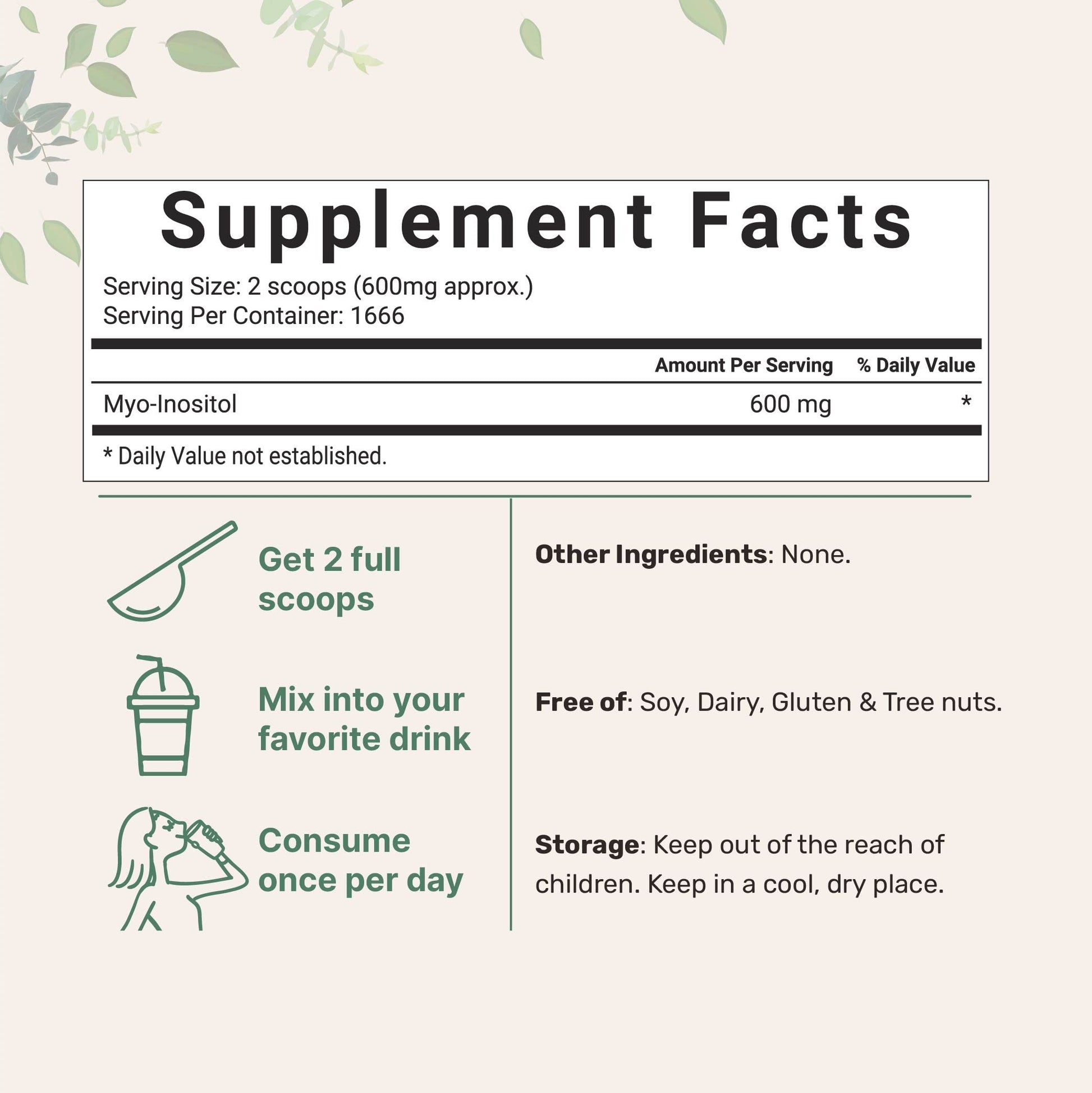 Pure Inositol Powder, Myo-Inositol B8 Powder, 1KG (2.2 Pounds), Strongly Supports Liver Micro Ingredients uk supplements
