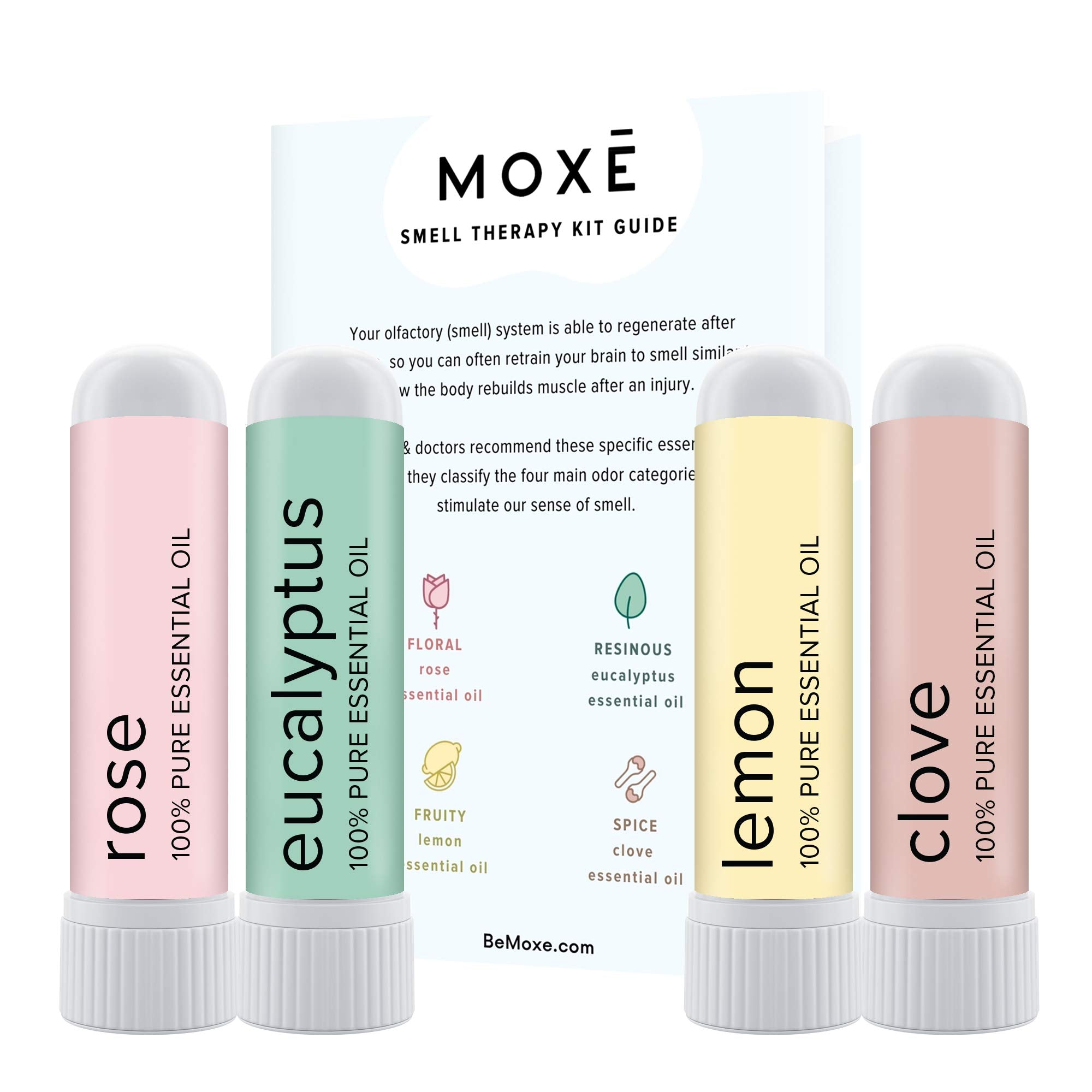 MOXĒ Smell Training Kit, Made in USA, 4 Essential Oils, Olfactory Regeneration, Helps Restore Sense MOXE uk supplements